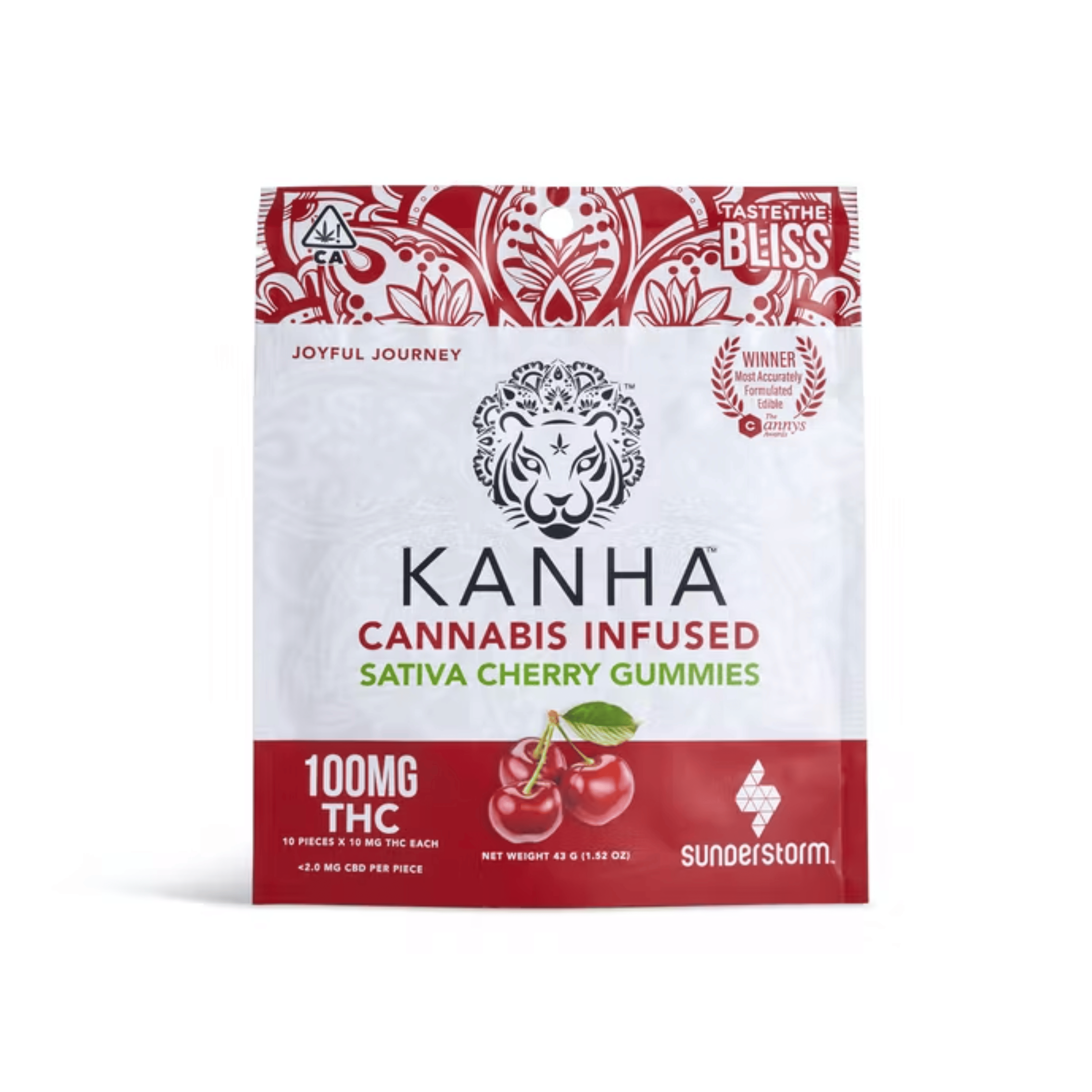 Classic Cherry Sativa Gummies - Kanha - null - $15 - Edible
