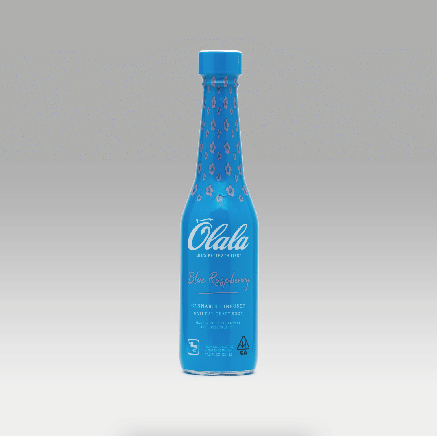 Blue Raspberry 100mg Infused Soda - Olala -  - $12.50 - Edibles