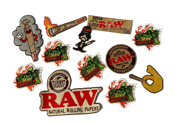 RAW x Sensi Iron-On Patches - 12 Total Assorted - RAW -  - $28 - Accessories