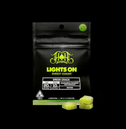 THCV Gummy Lights On | Green Crack - 100mg - Heavy Hitters -  - $23.50 - Edibles