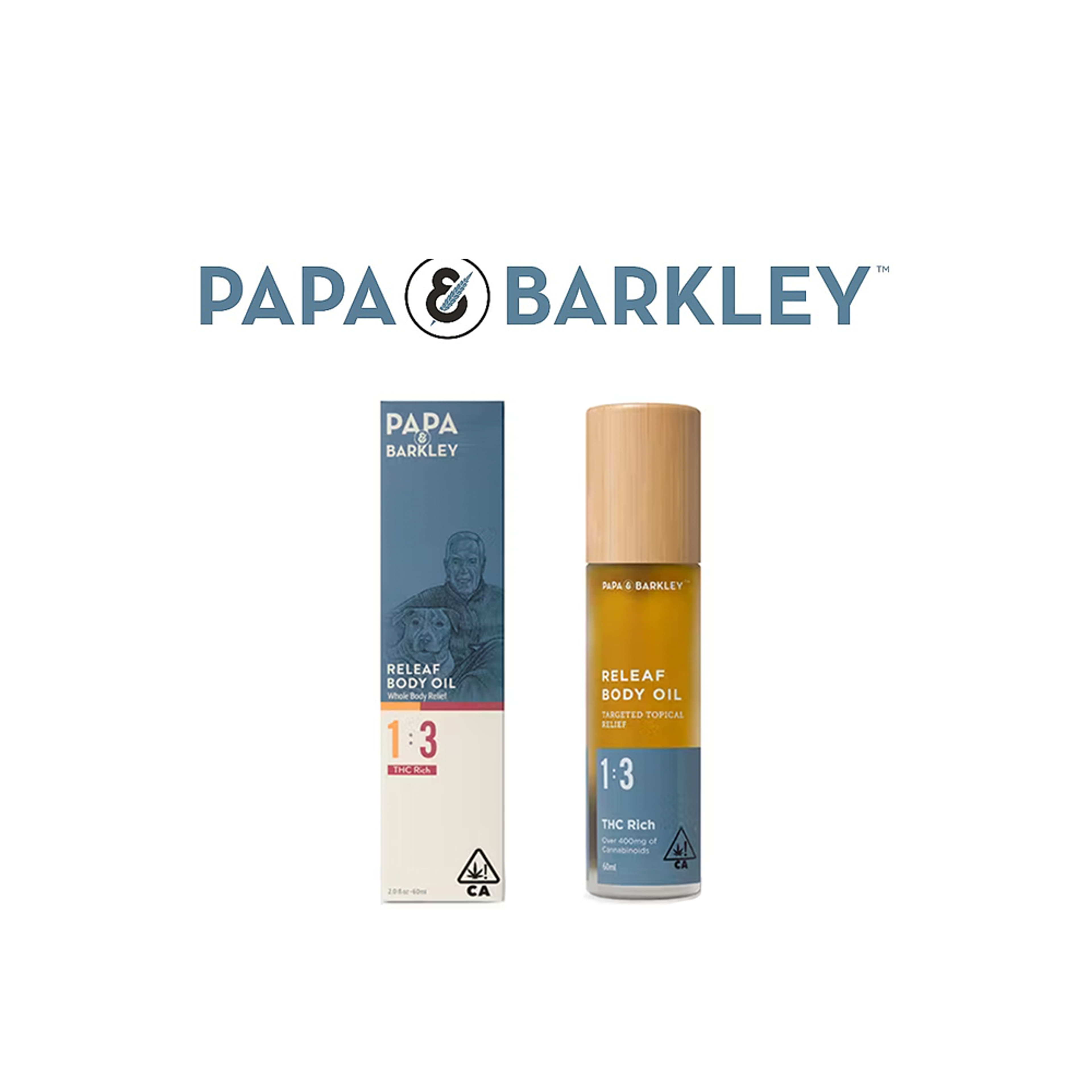 Releaf Body Oil 1:3 60ml - Papa & Barkley - Body Oil - $40 - Topical