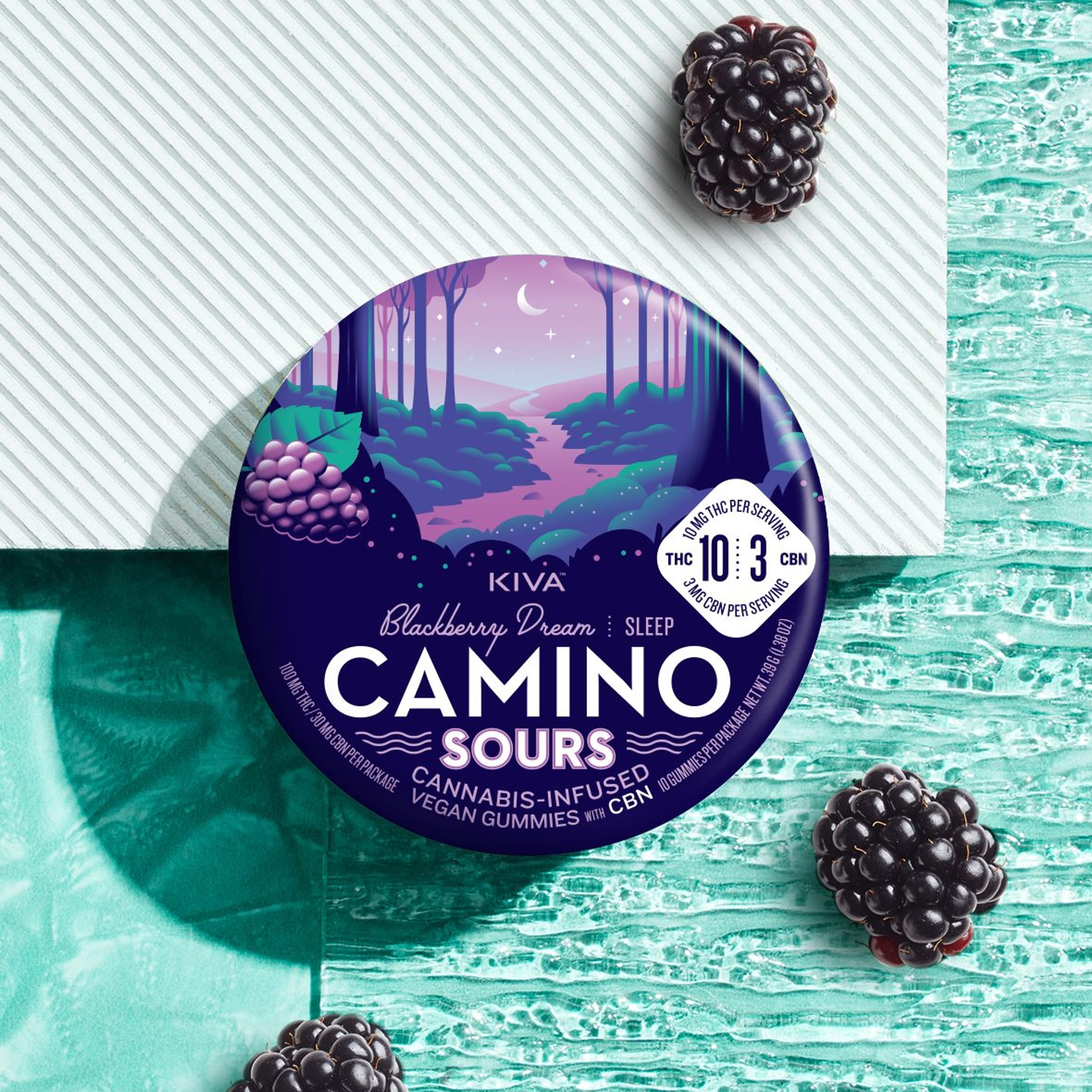 Camino Sour Gummies | Deep Sleep | 10:3 THC:CBN - Blackberry Dream - Camino Gummies - - $21 - Edibles