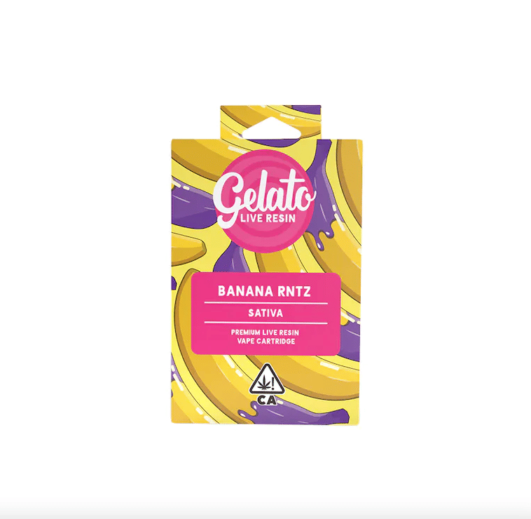 Gelato Live Resin Enhanced | 1g - Banana Rntz - Cartridge - Sativa - Gelato -  - $27 - Vape Carts