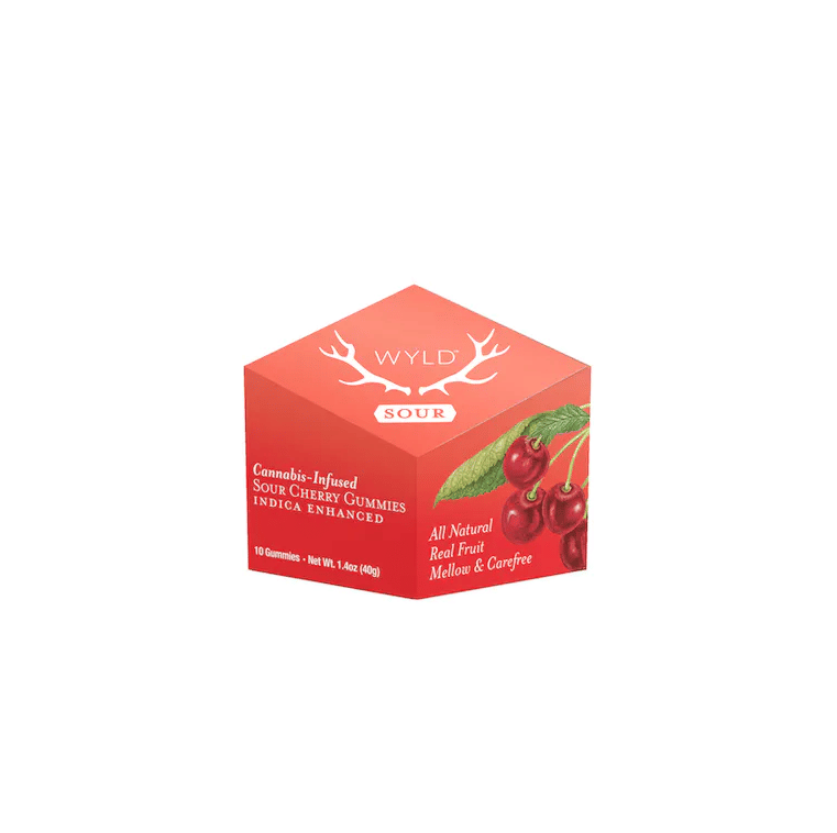 Sour Cherry Indica Gummies - Wyld -  - $17 - Edible