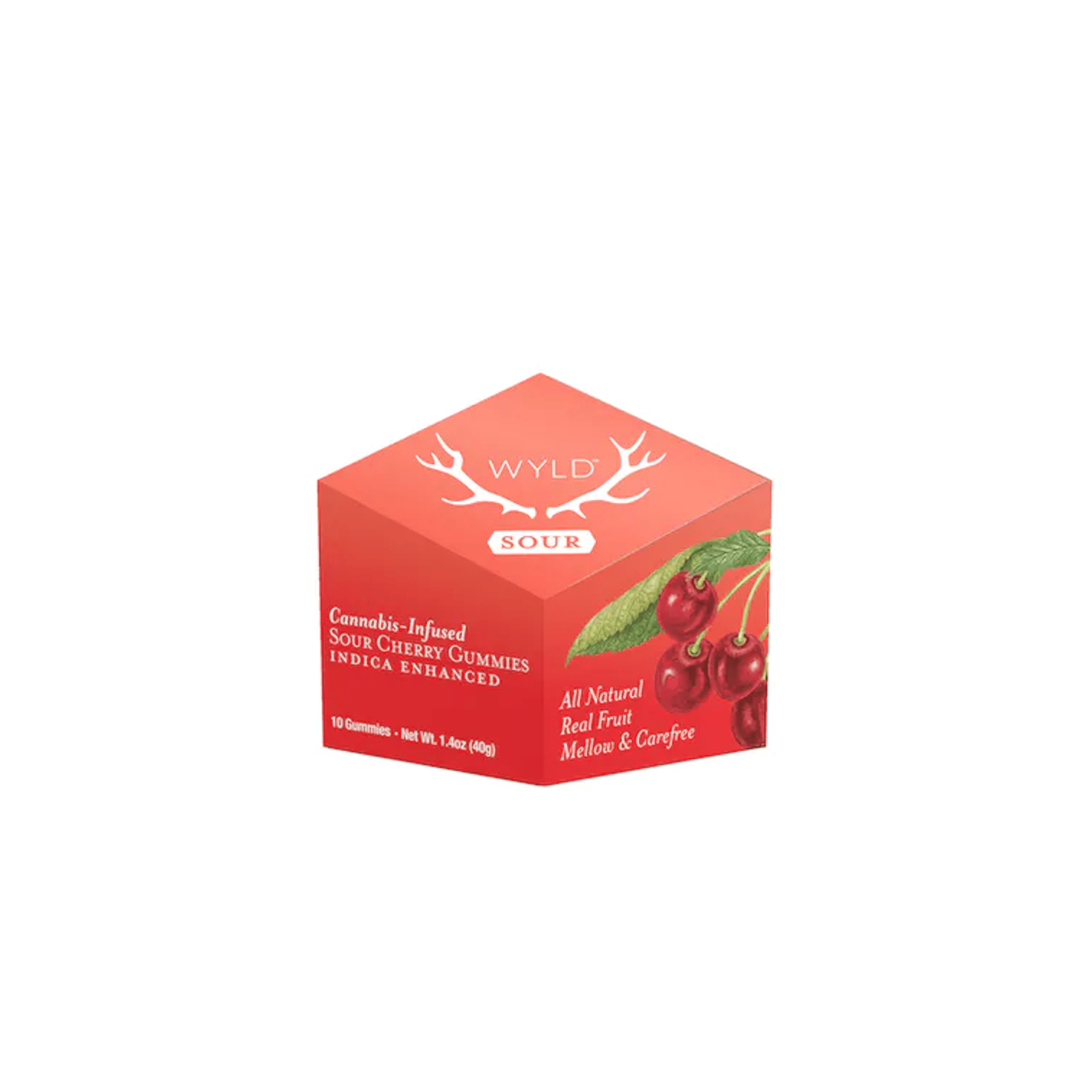 Sour Cherry Indica Gummies - Wyld - - $17 - Edible