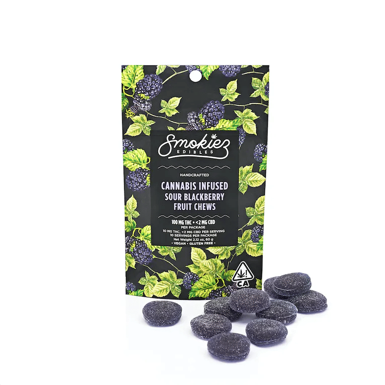 Smokiez Sour Fruit Chews | Sour Blackberry - Smokiez -  - $16 - Edibles