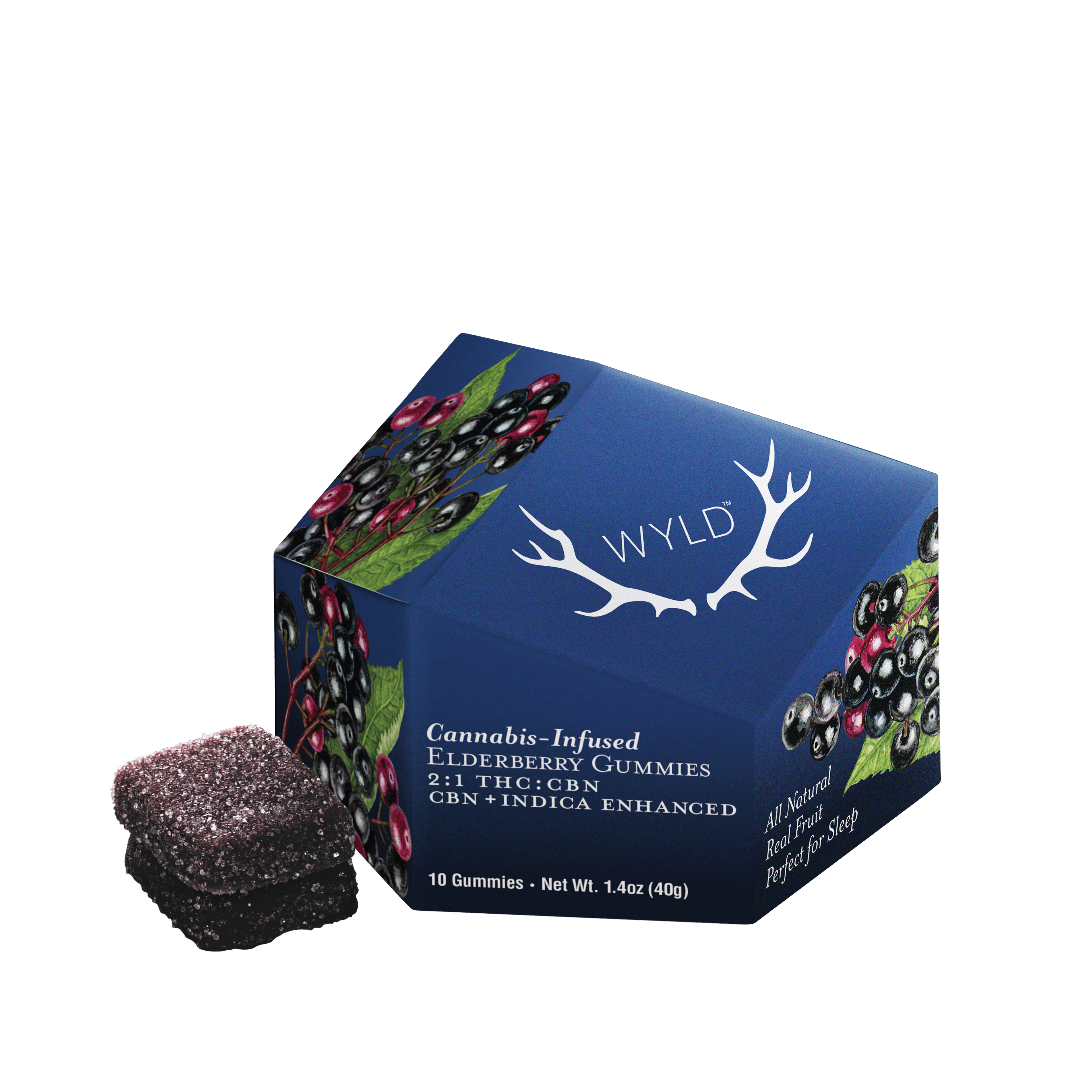 Elderberry CBN Enhanced Gummies - WYLD Edibles - 10 Piece - $21 - Edibles