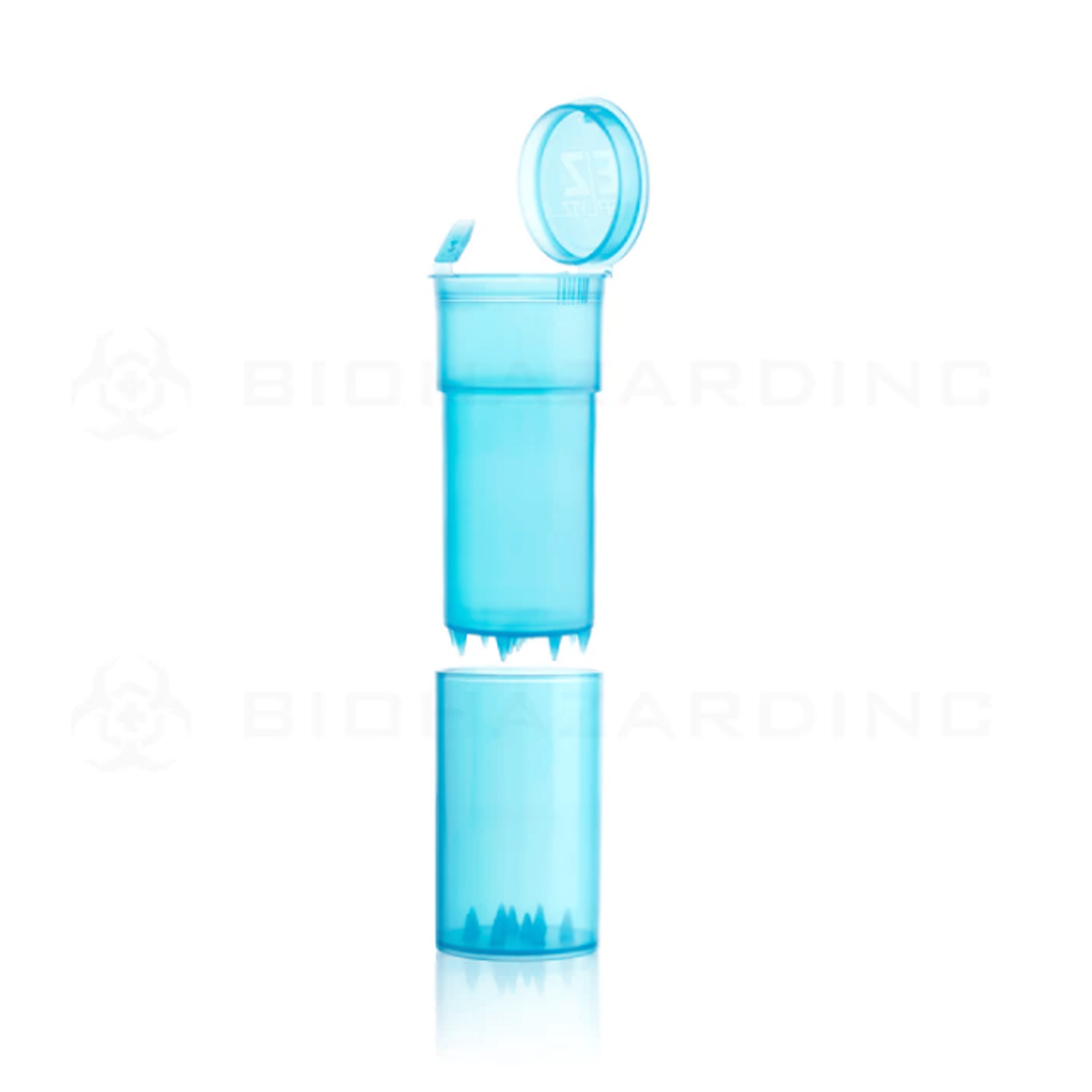 EZ Splitz Cap & Crusher Pop Top Bottle + Built-in Grinder 3.5 Grams - Biohazard - - $5 - Paraphernalia