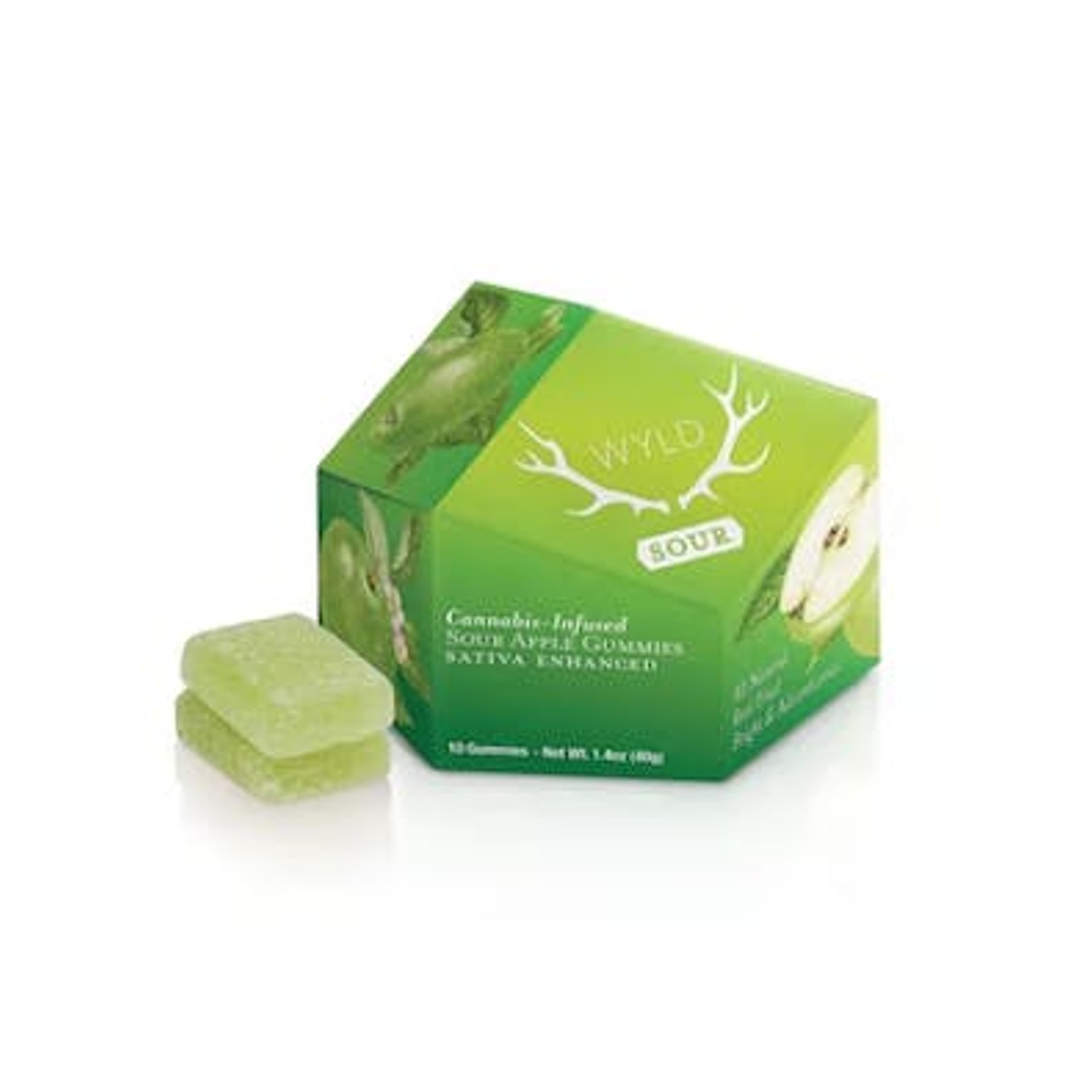 WYLD - Sour Apple - Gummies - 100mg THC - Wyld - - $11.99 - Edibles