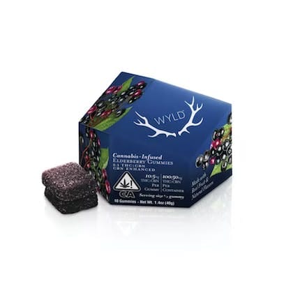 WYLD - Elderberry - Gummies - 100mg THC + 50mg CBN - Wyld -  - $14.99 - Edibles