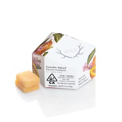 WYLD - Peach - Gummies - 100mg CBD + 50mg THC - Wyld -  - $14.99 - Edibles