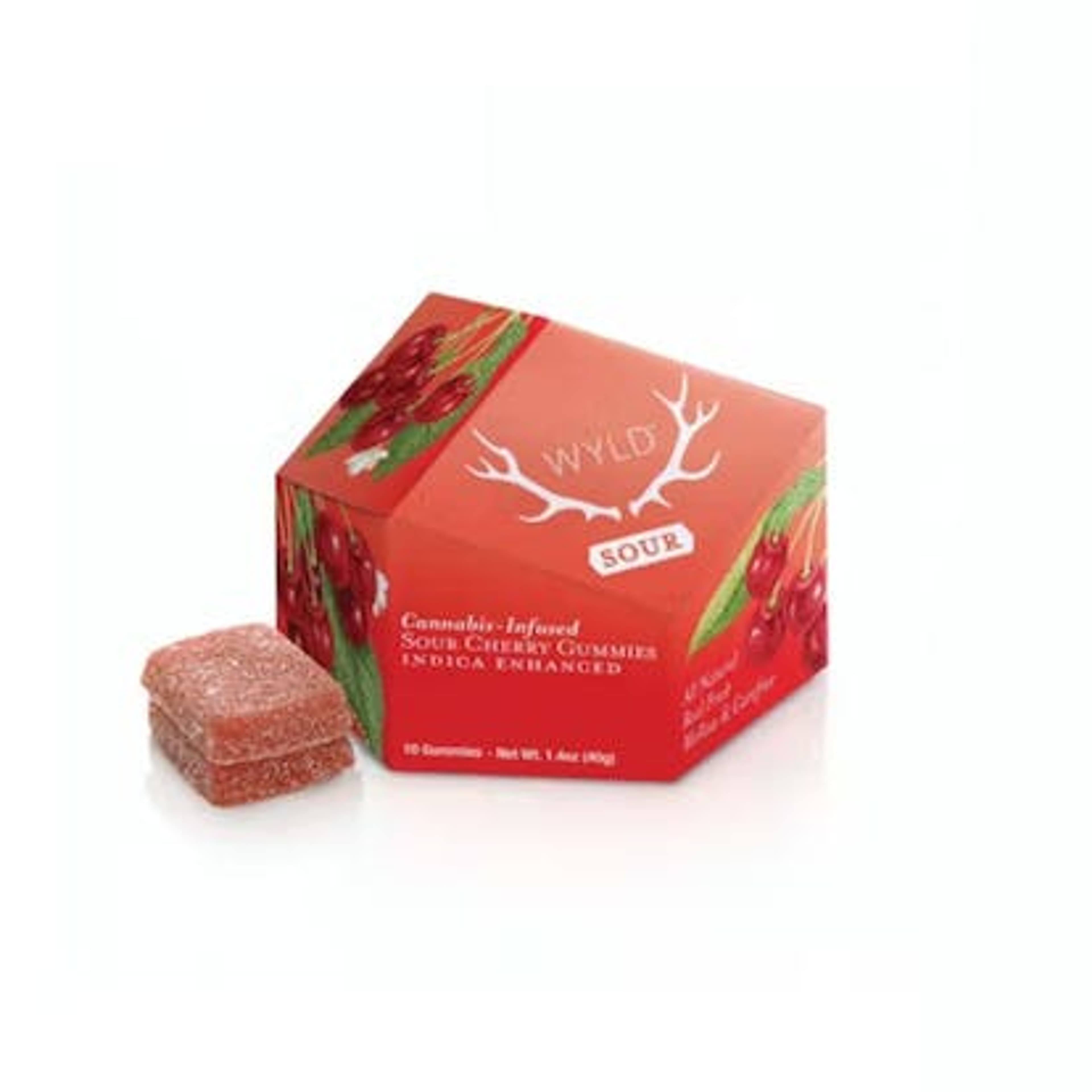 WYLD - Sour Cherry - Gummies - 100mg THC - Wyld - - $11.99 - Edibles