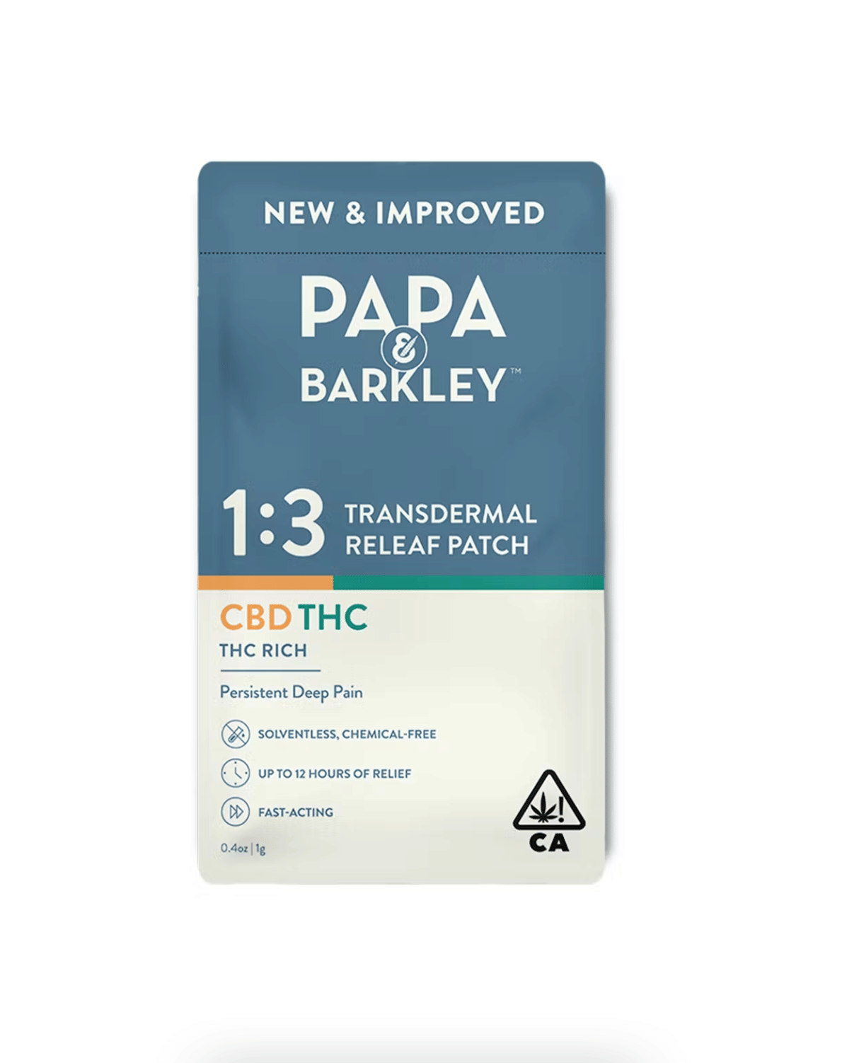 THC Rich Patch 1CBD:3THC - Papa & Barkley -  - $13.50 - Topicals