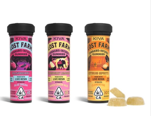 Lost Farms Gummies 100mg - Kiva Confections - Baja Twist BK Satellite - $23.99 - Edibles