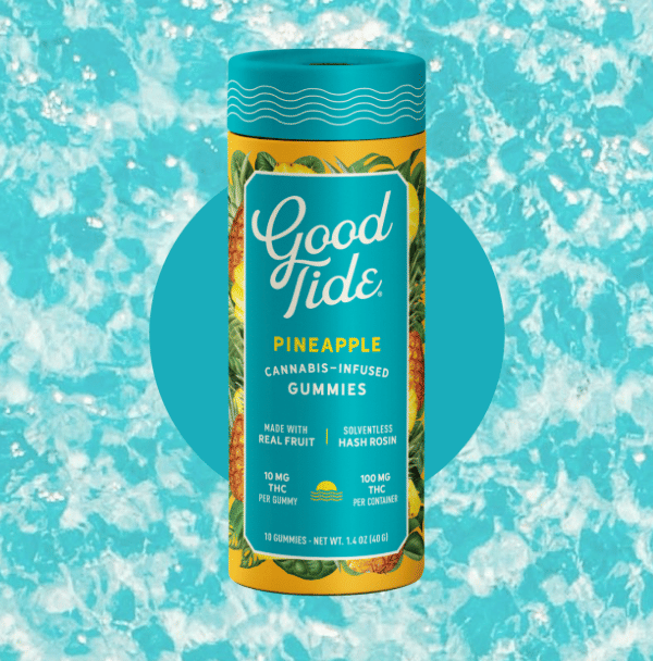 Pineapple Hash Rosin Gummies - Good Tide -  - $20 - Edible