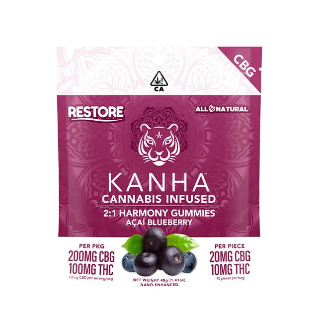 2:1 CBG Acai Blueberry Gummies