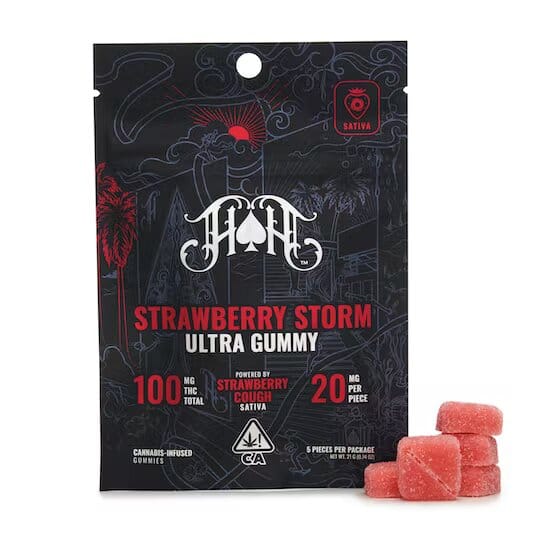 Strawberry Storm Gummies - Heavy Hitters -  - $22 - Edibles