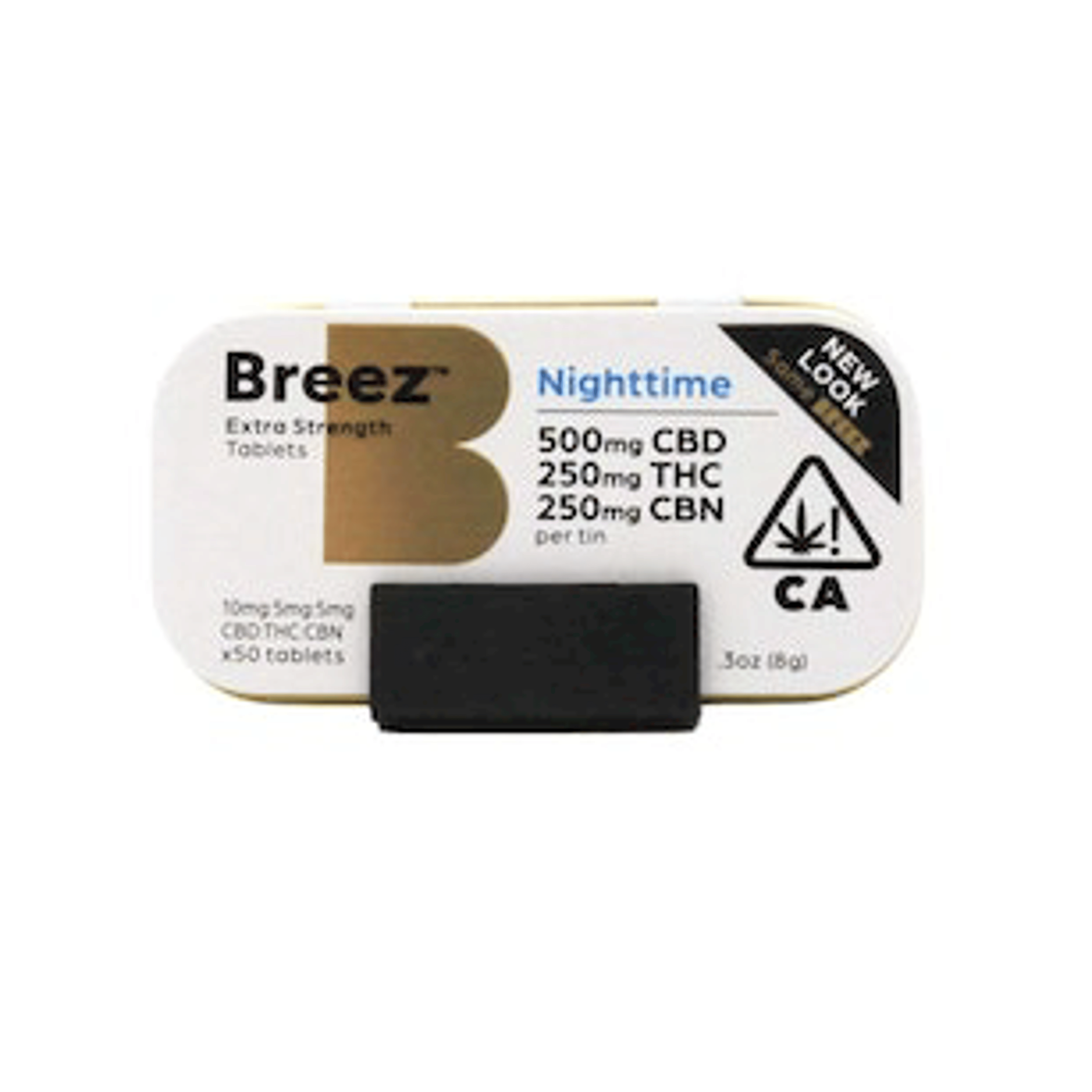 Nighttime Extra Strength 2:1:1 CBD:THC:CBN Tablets - Breez - - $58 - Capsules