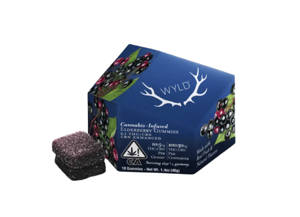 Elderberry 2:1 CBN Gummies - WYLD -  - $17.99 - Edibles