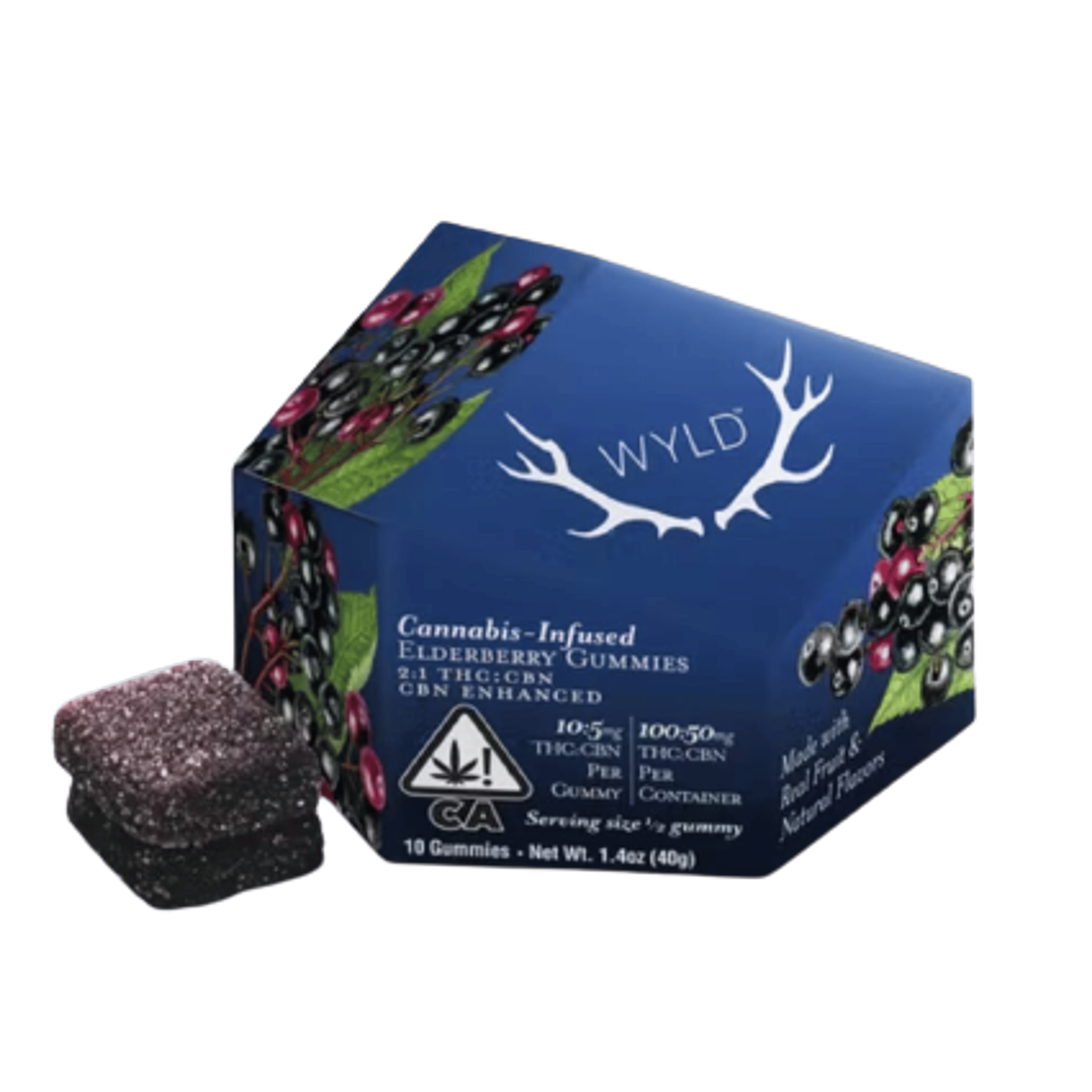 Elderberry 2:1 CBN Gummies - WYLD - - $17.99 - Edibles