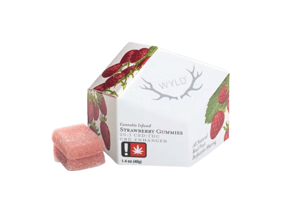 Strawberry 20:1 CBD Gummies - WYLD -  - $19.99 - Edibles