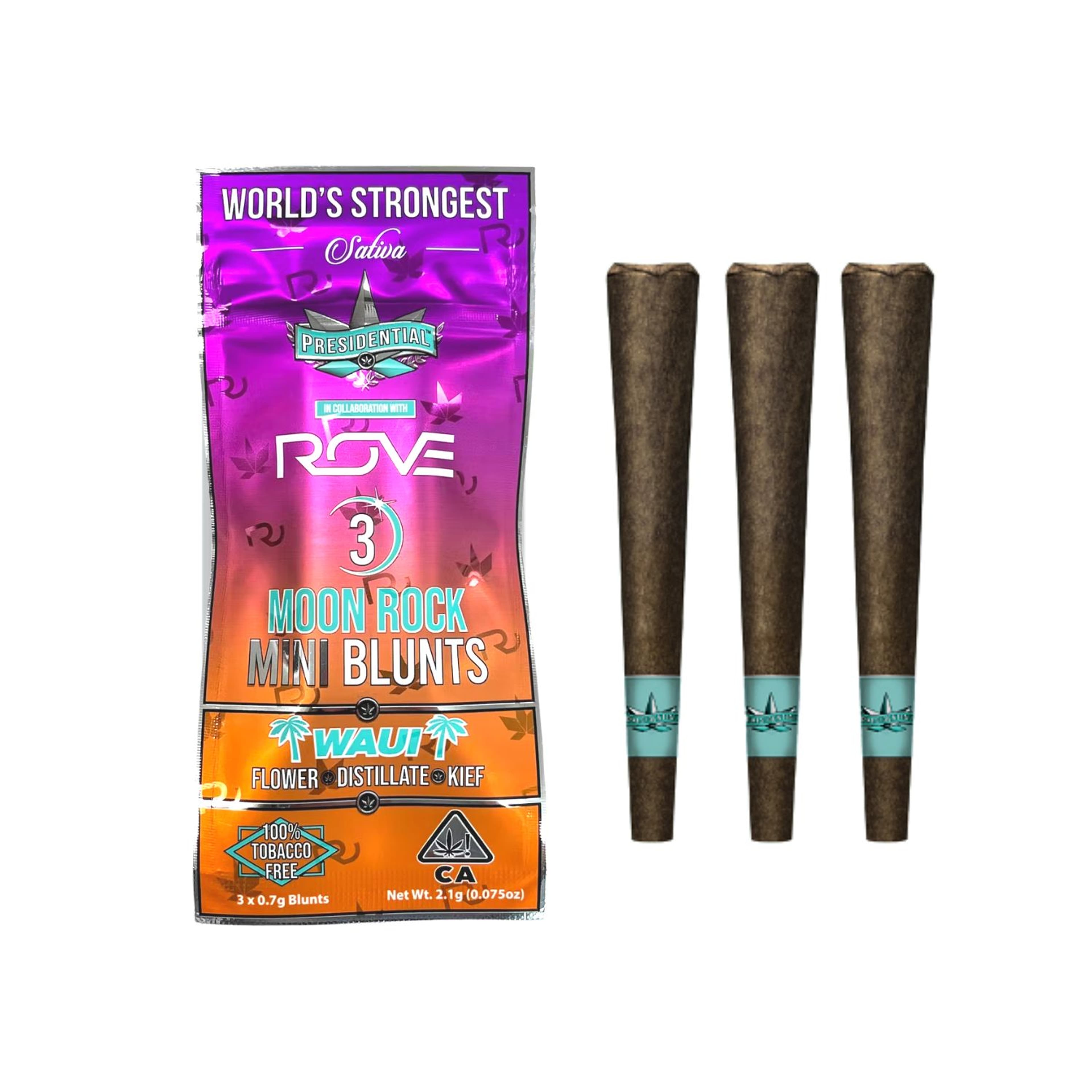 Waui Mini Moon Rock Blunt 3pk - Presidential - - $29.24 - Preroll