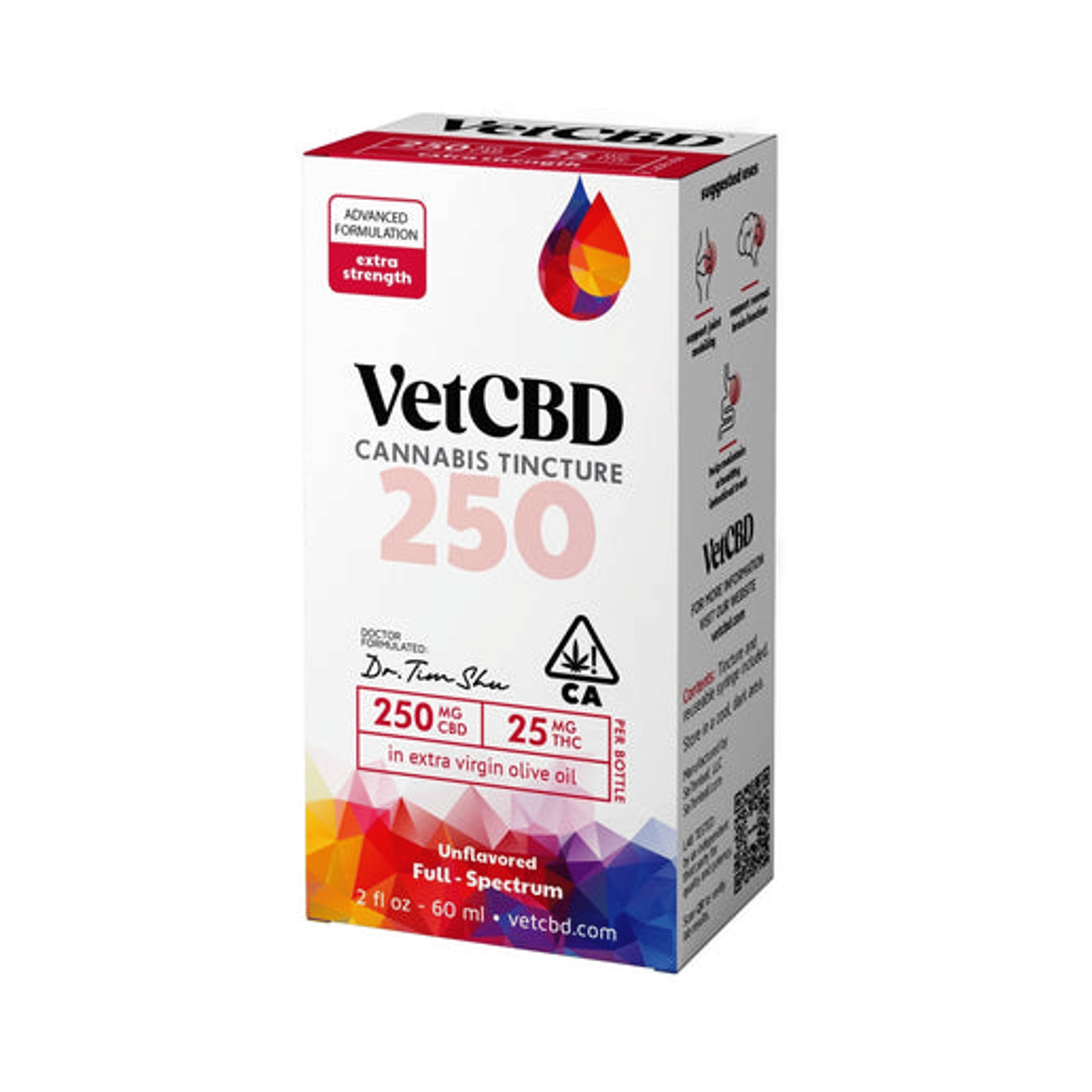 Extra Strength 250mg CBD (60ml) - VetCBD - - $55 - Pets