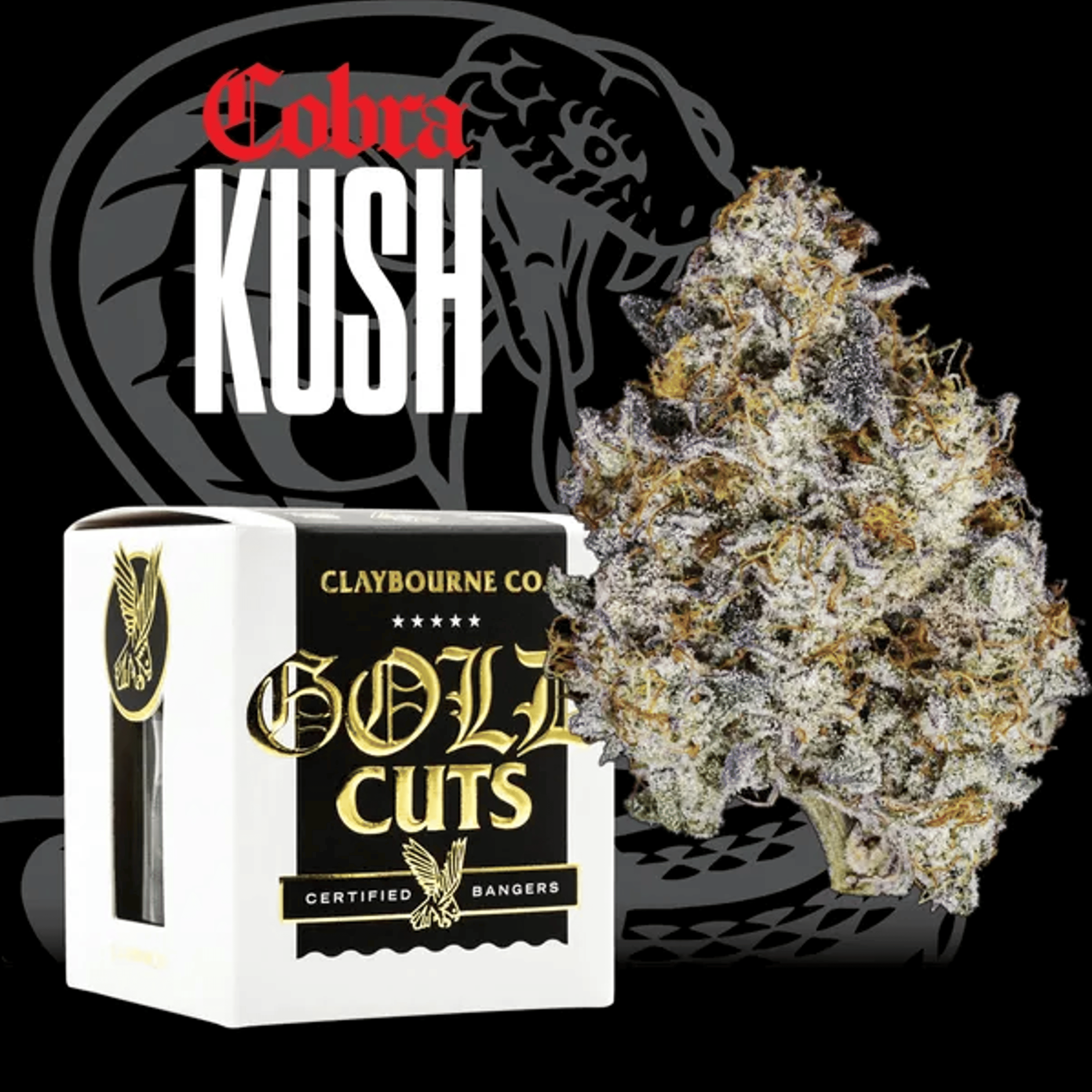 Claybourne Co. Gold Cuts | 3.5g - Cobra Kush - Hybrid - Claybourne - - $52 - Flowers