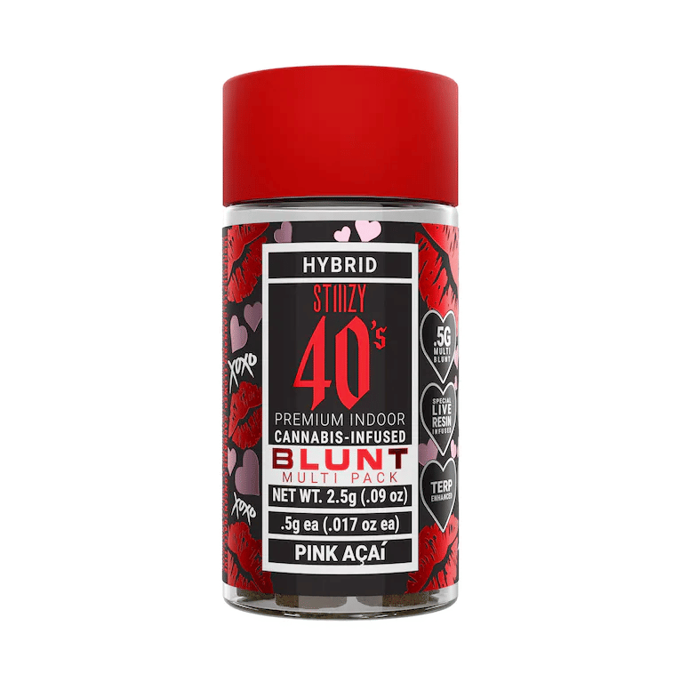 STIIIZY 40's Blunts | .5gx5pk - Pink Acai - Infused - Hybrid - STIIIZY -  - $34 - Pre-Rolls