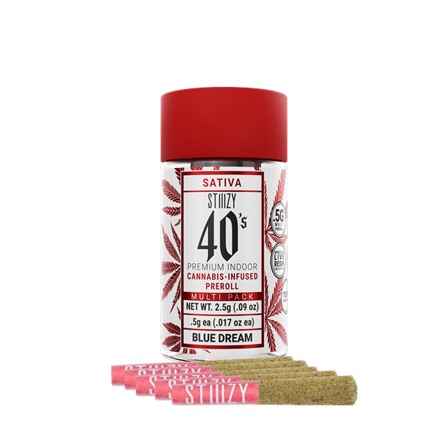 STIIIZY - INFUSED 40s BLUE DREAM PREROLL 5PK - 2.5G