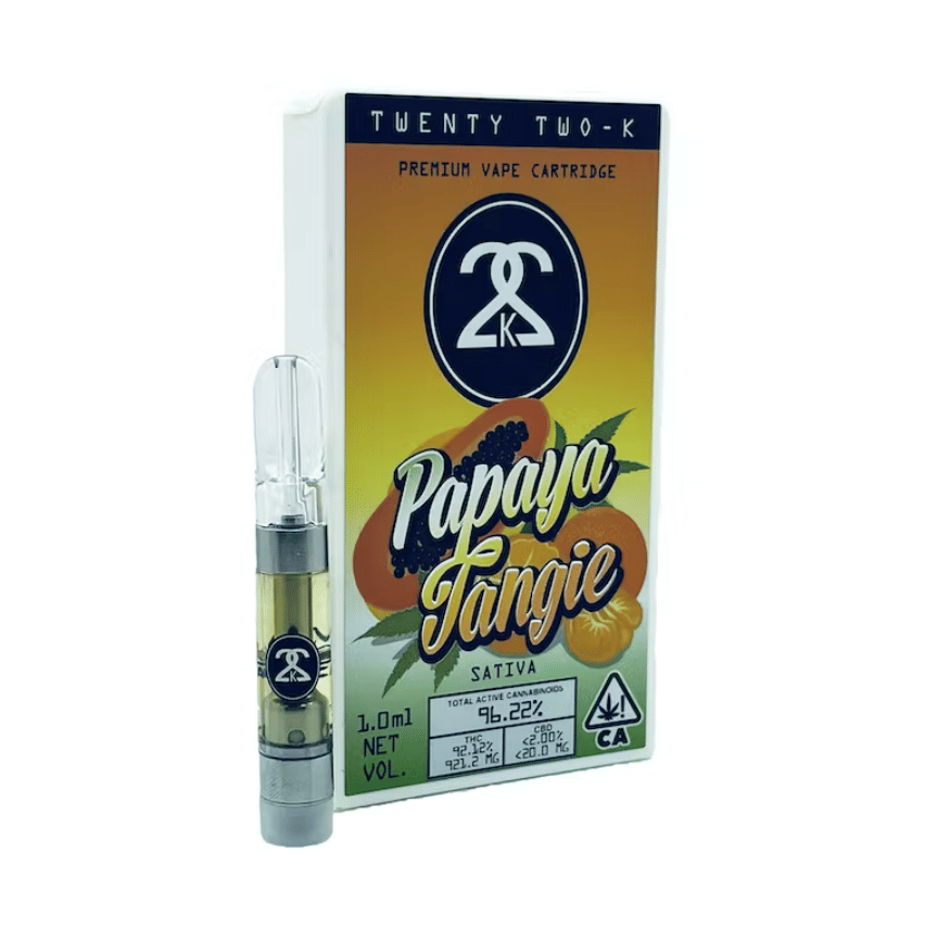 Premium Cart: Papaya Tangie - 1g - Twenty Two K / 22k -  - $30 - Cartridges / Pens