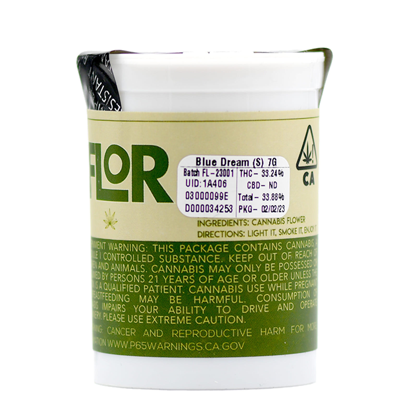 Blue Dream 27.32% 7g **BOGO EVERYDAY** - Flor Brand - Quarter - $32 - Flower