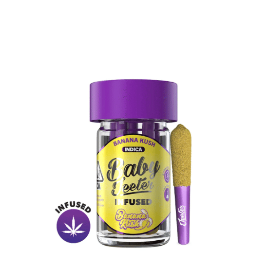 Jeeter Baby | .5gx5pk - Banana Peel - INFUSED Pre-Rolls - Indica - Jeeter -  - $35 - Pre-Rolls