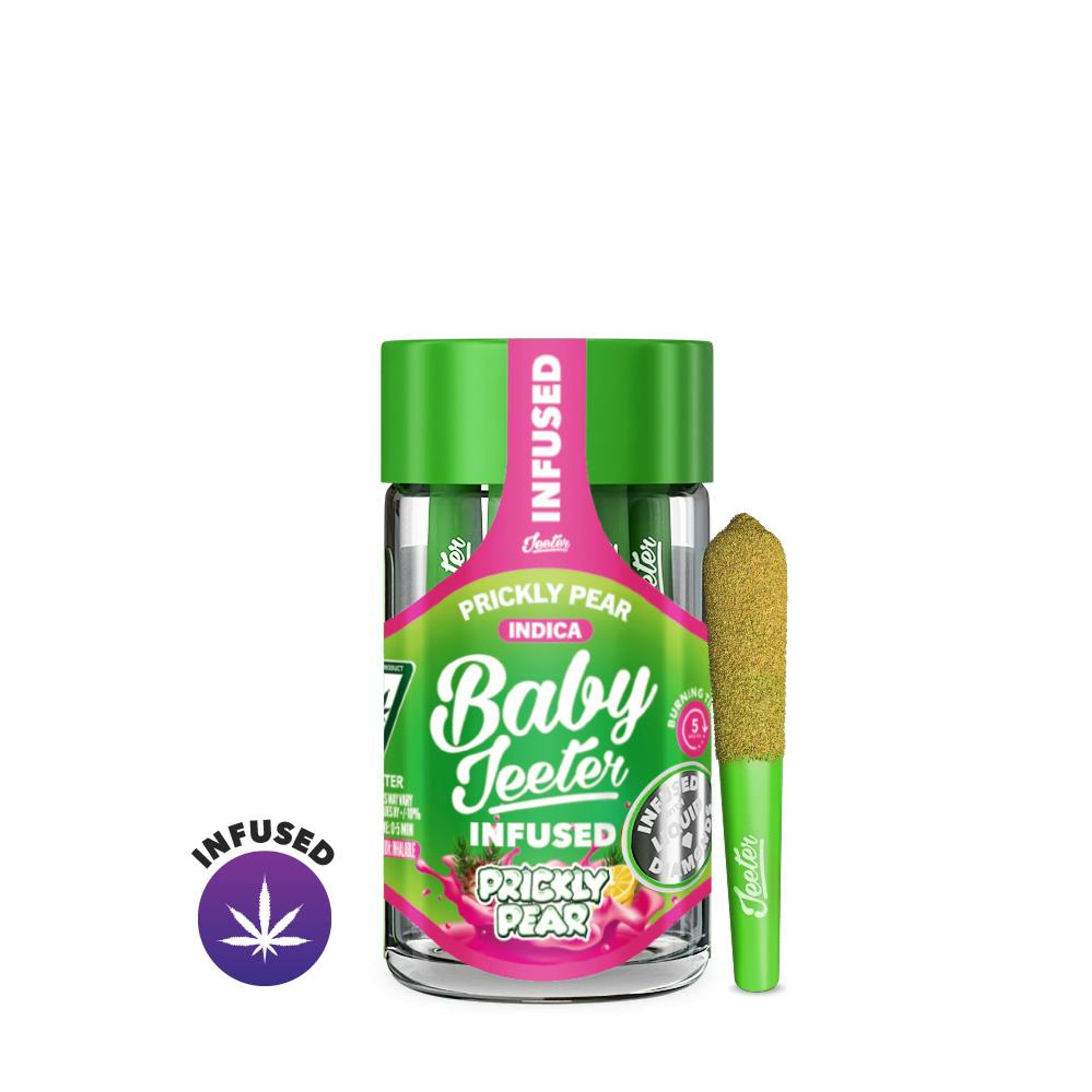 Prickly Pear - 5pk Infused Baby Pre Rolls *B2G1 + 10% OFF EVERYDAY* *SPECIAL PRICING* - Jeeter - Prickly Pear (I) - $30 - Pre-Rolls