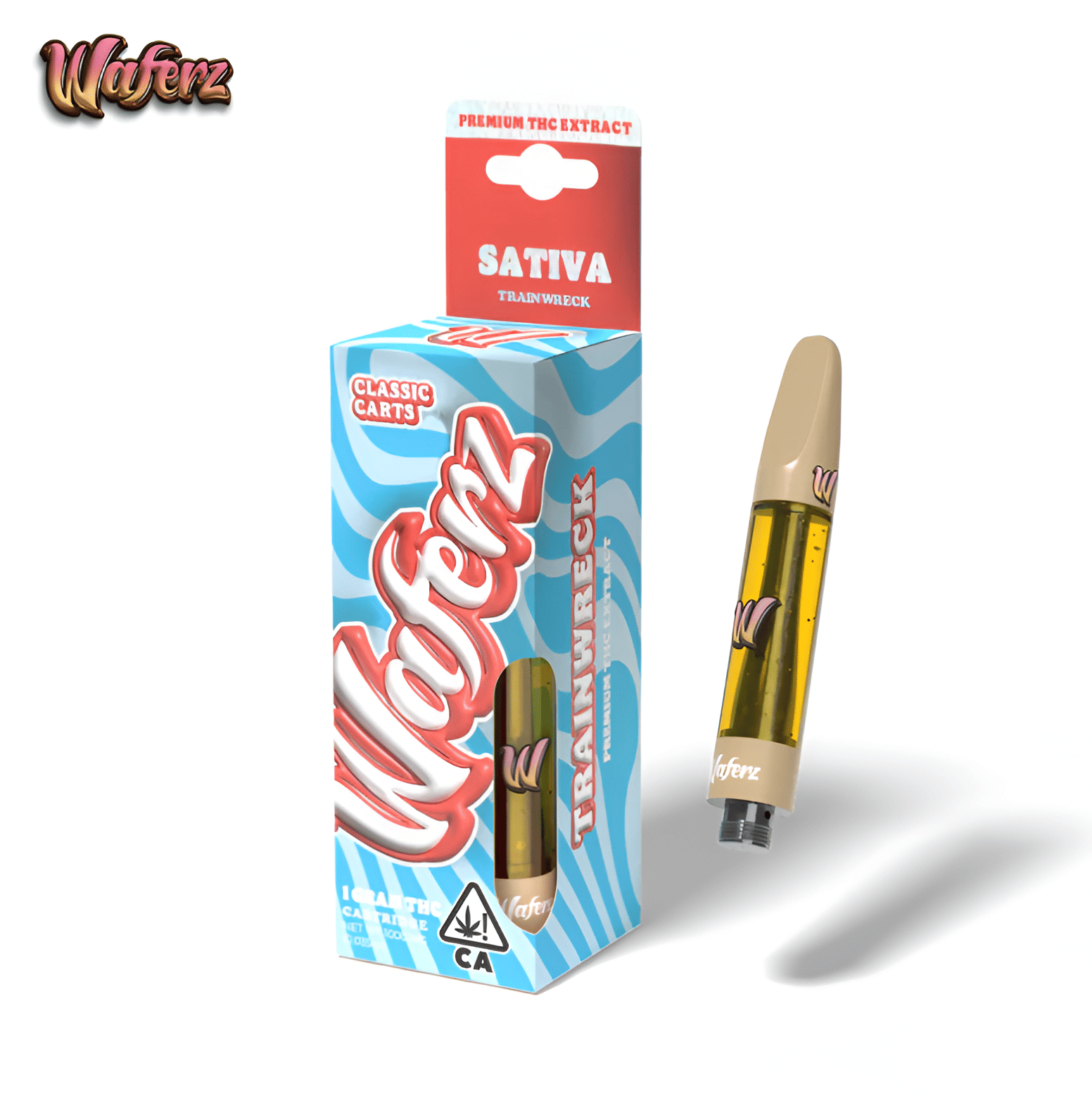 Waferz Classic Carts - Trainwreck - 1g - Waferz -  - $17.99 - 510 Cartridges