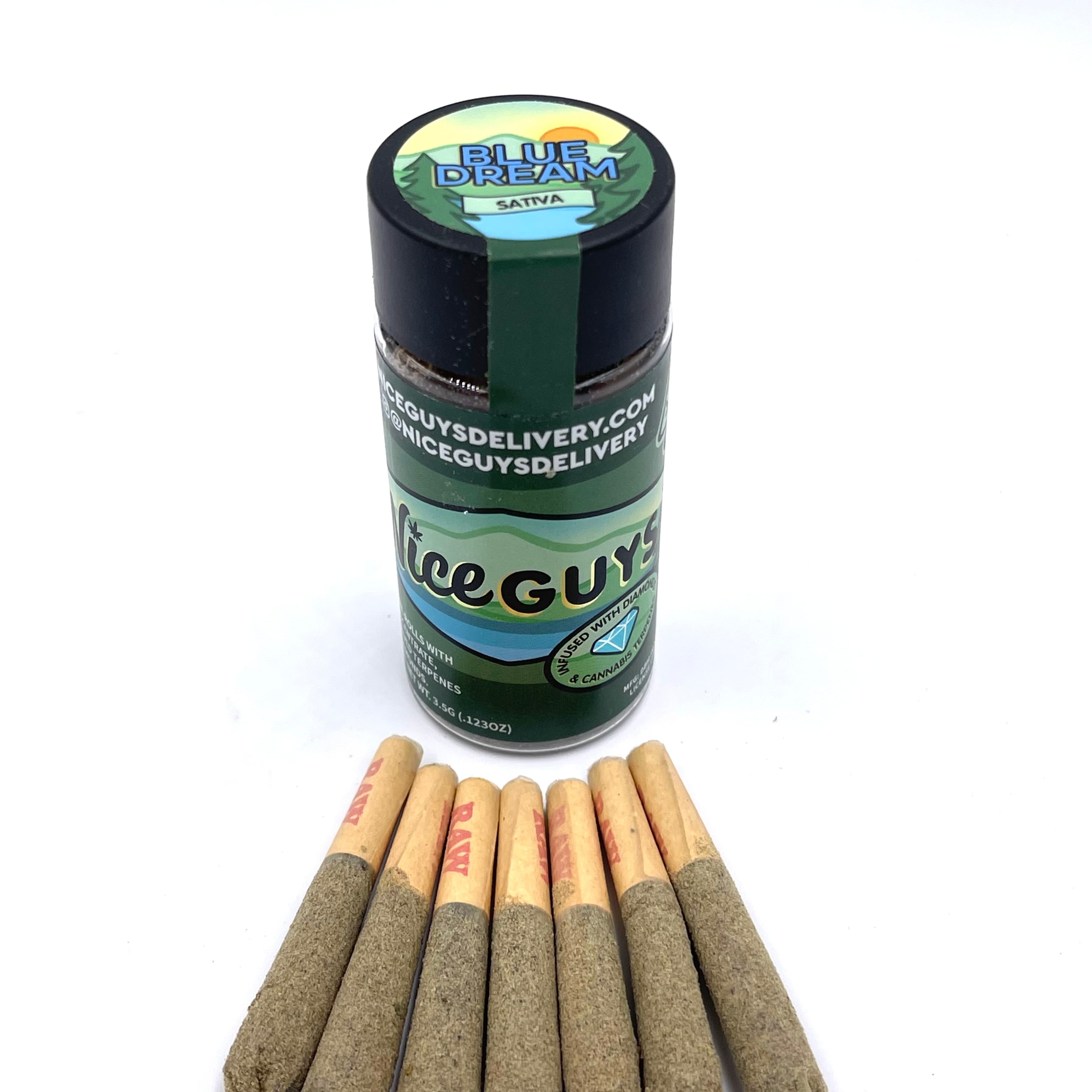 Blue Dream Triple-Infused 7 Pack Pre-Rolls - Nice Guys - 7 Pack - $35 - Pre-Rolls