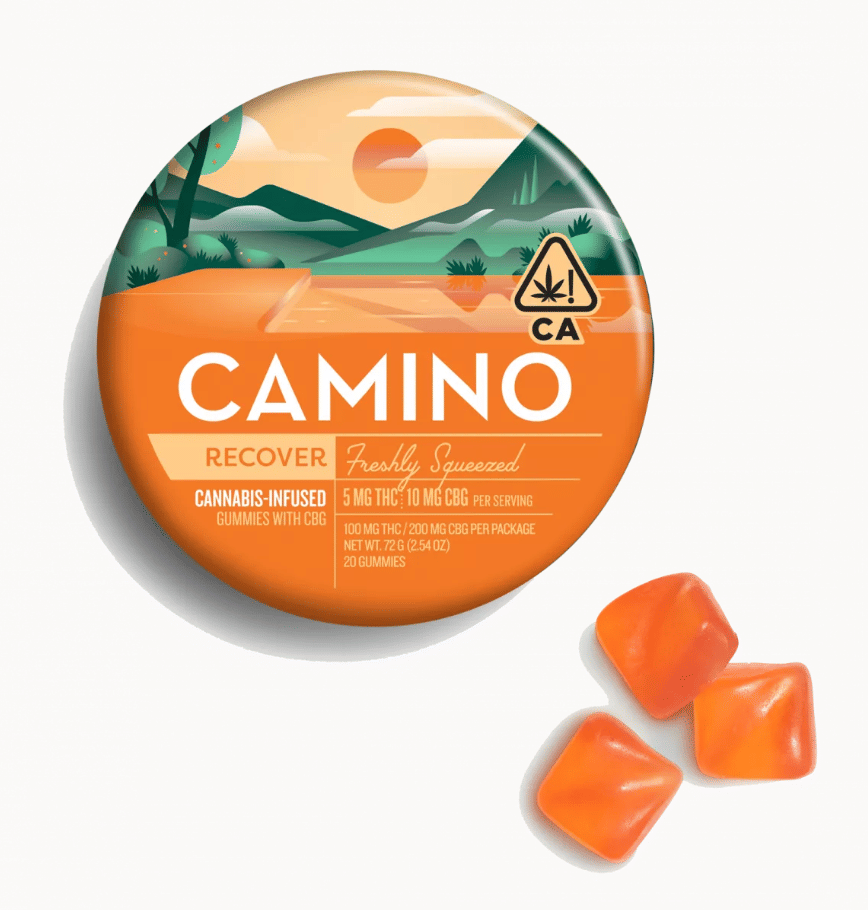 Camino Gummies: "Recover" Freshly Squeezed (1:2 CBG) - Kiva Confections -  - $28 - Edibles