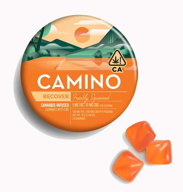 *Allie's Pick* Camino Gummies: "Recover" Freshly Squeezed (1:2 CBG)