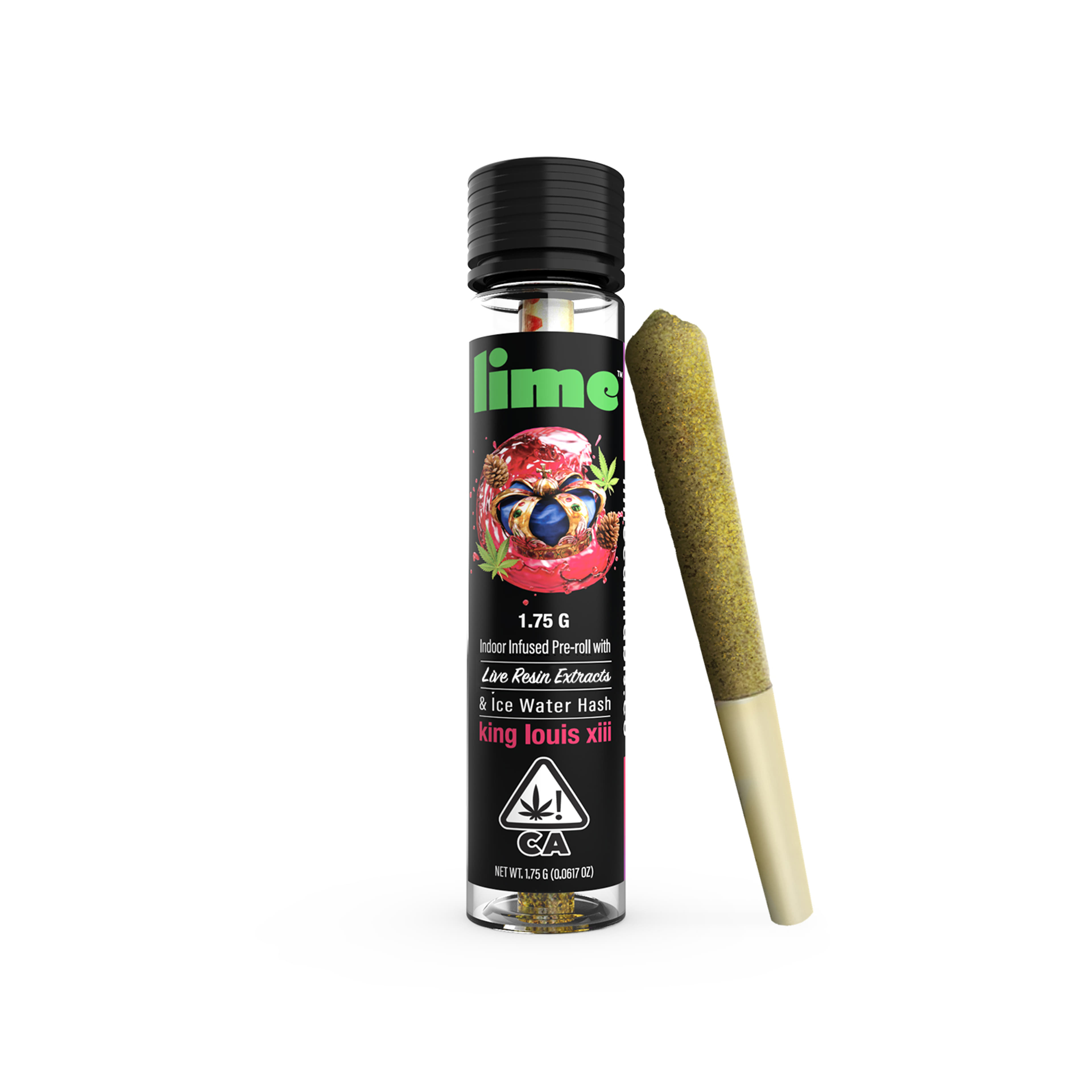 King Louis XIII 1.75G Preroll - Lime Brand - - $11.55 - Pre-Rolls