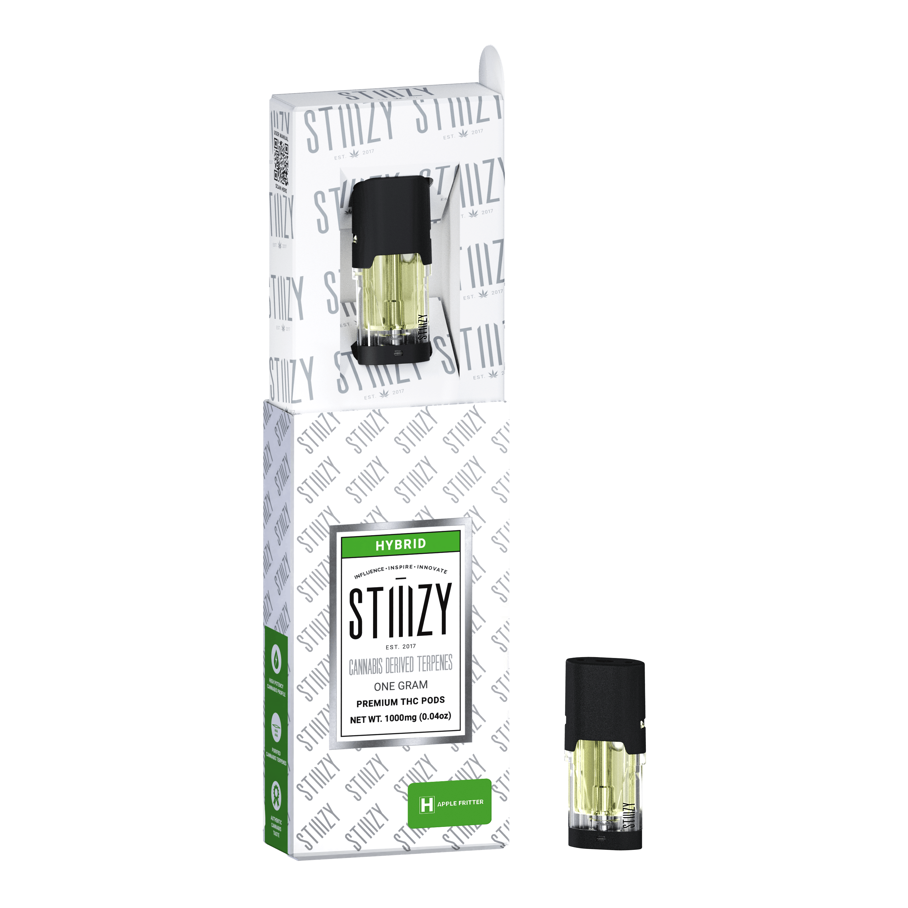 APPLE FRITTER -  POD 1G - Stiiizy - APPLE FRITTER - CANNABIS DERIVED TERPENES POD 1G - IL - $35 - Vape Pens