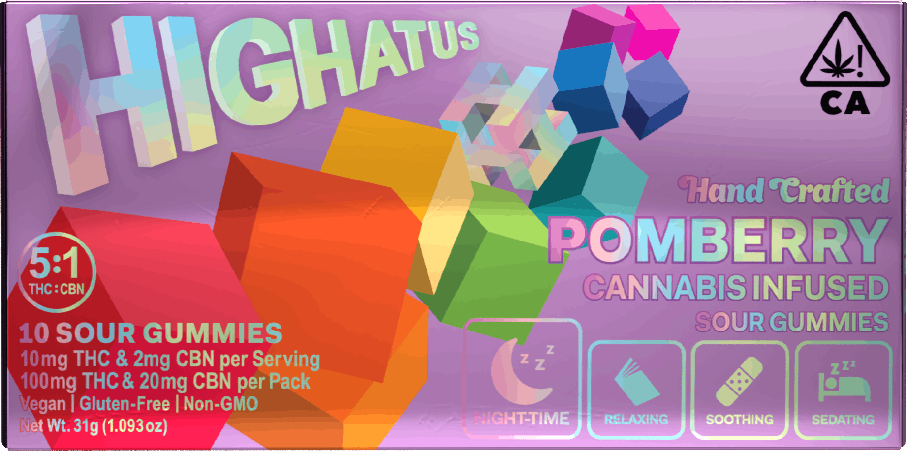 Sleep - PomBerry CBN Gummies - Highatus -  - $16 - Edible