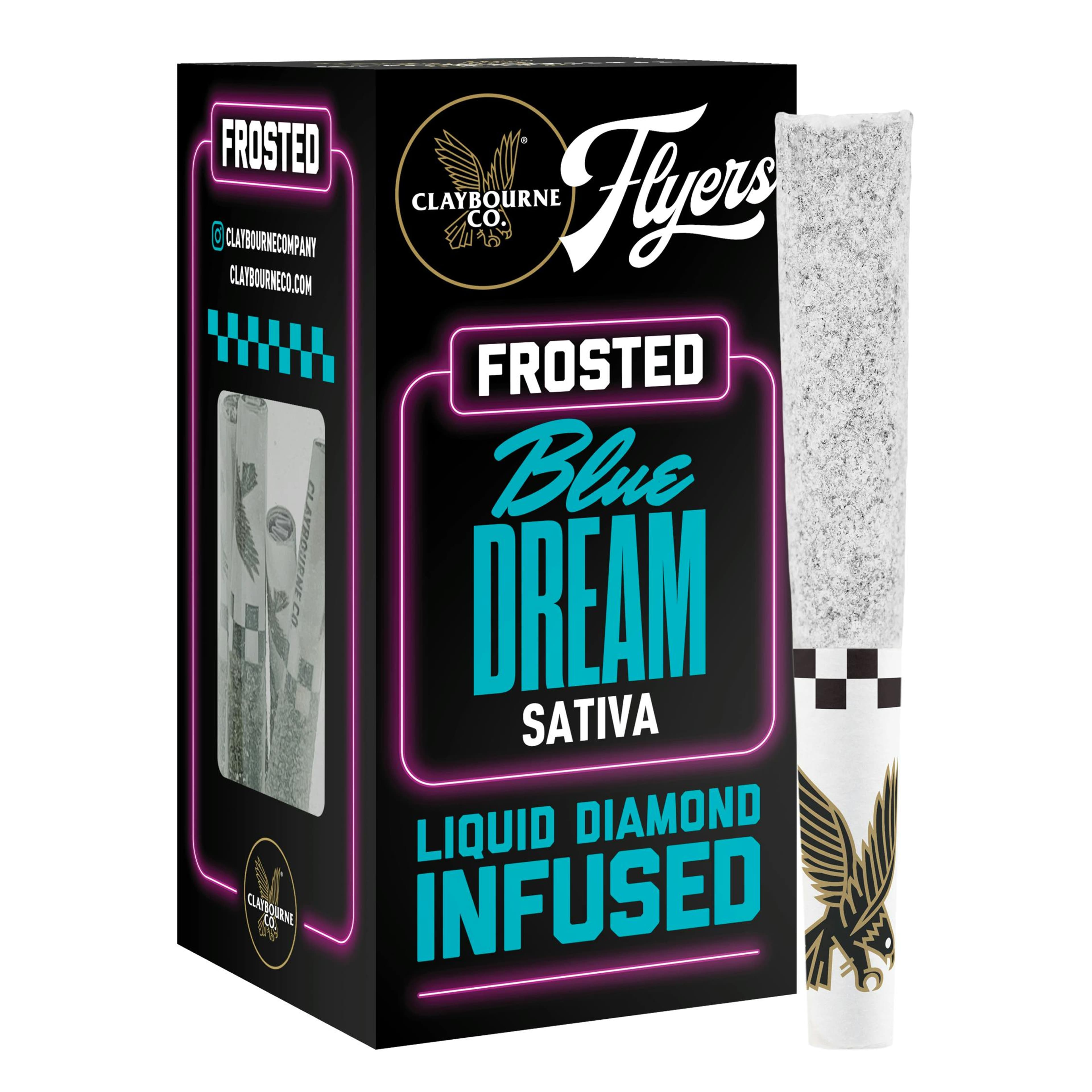 Flyers Frosted: Blue Dream 5pk .5g Pre-Rolls - Claybourne - null - $35 - Pre-Rolls