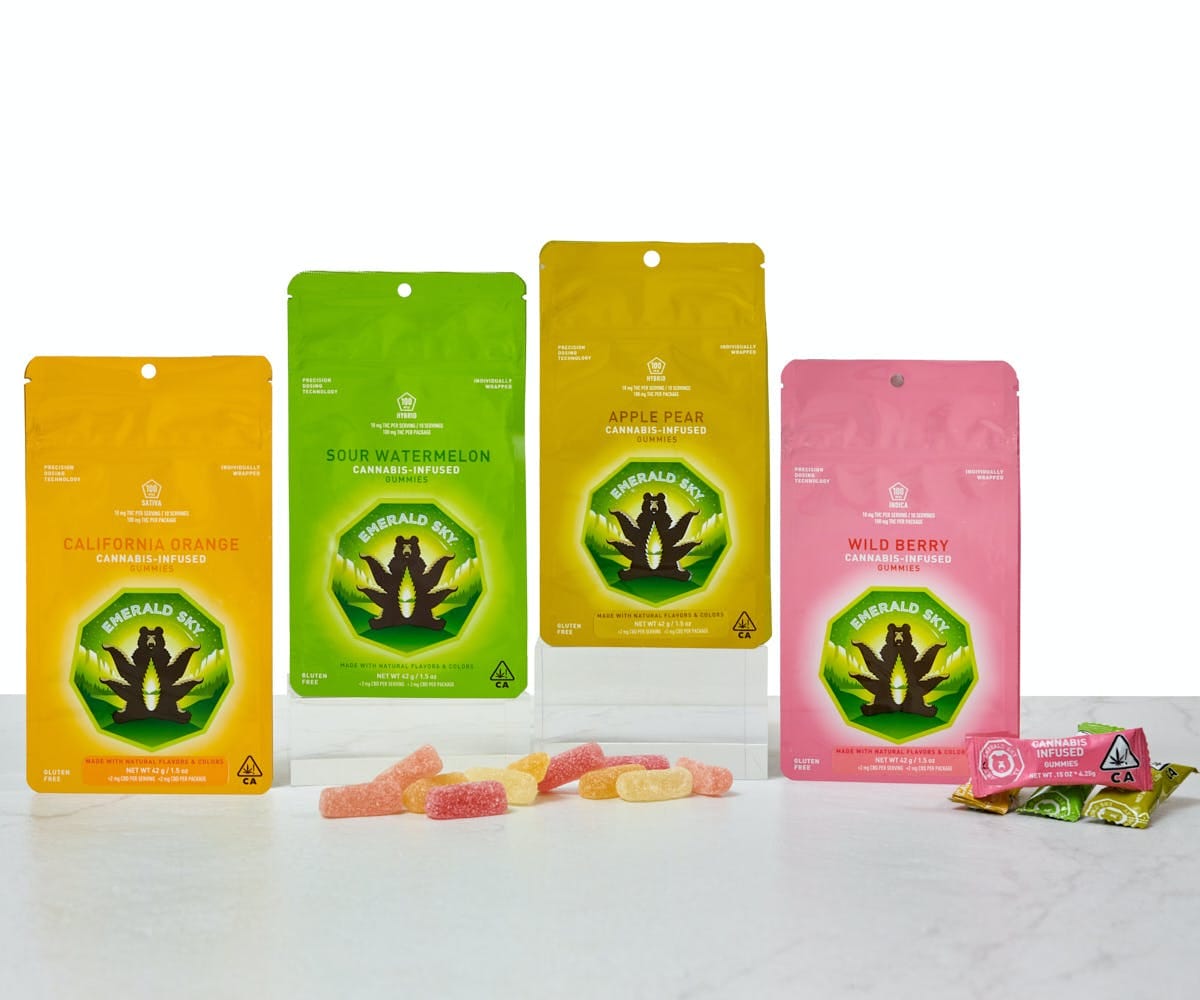 EMERALD SKY - California Orange Gummies (S) - 100mg - Emerald Sky - Bag - $10 - Edibles