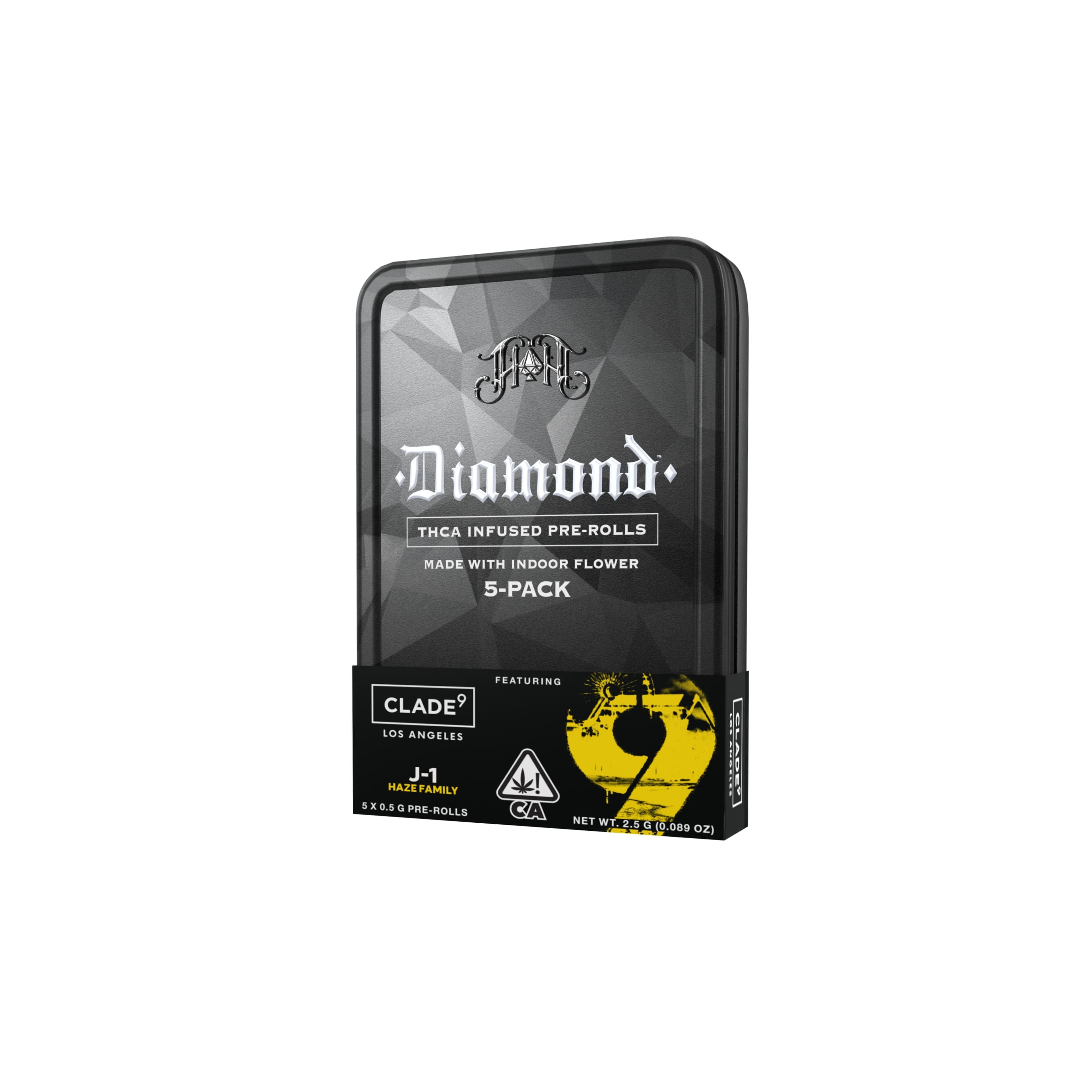 J1 | Sativa - Diamond THCA-Infused Pre-Rolls - 2.5G 5-Pack - Heavy Hitters - - $52 - Pre-Rolls