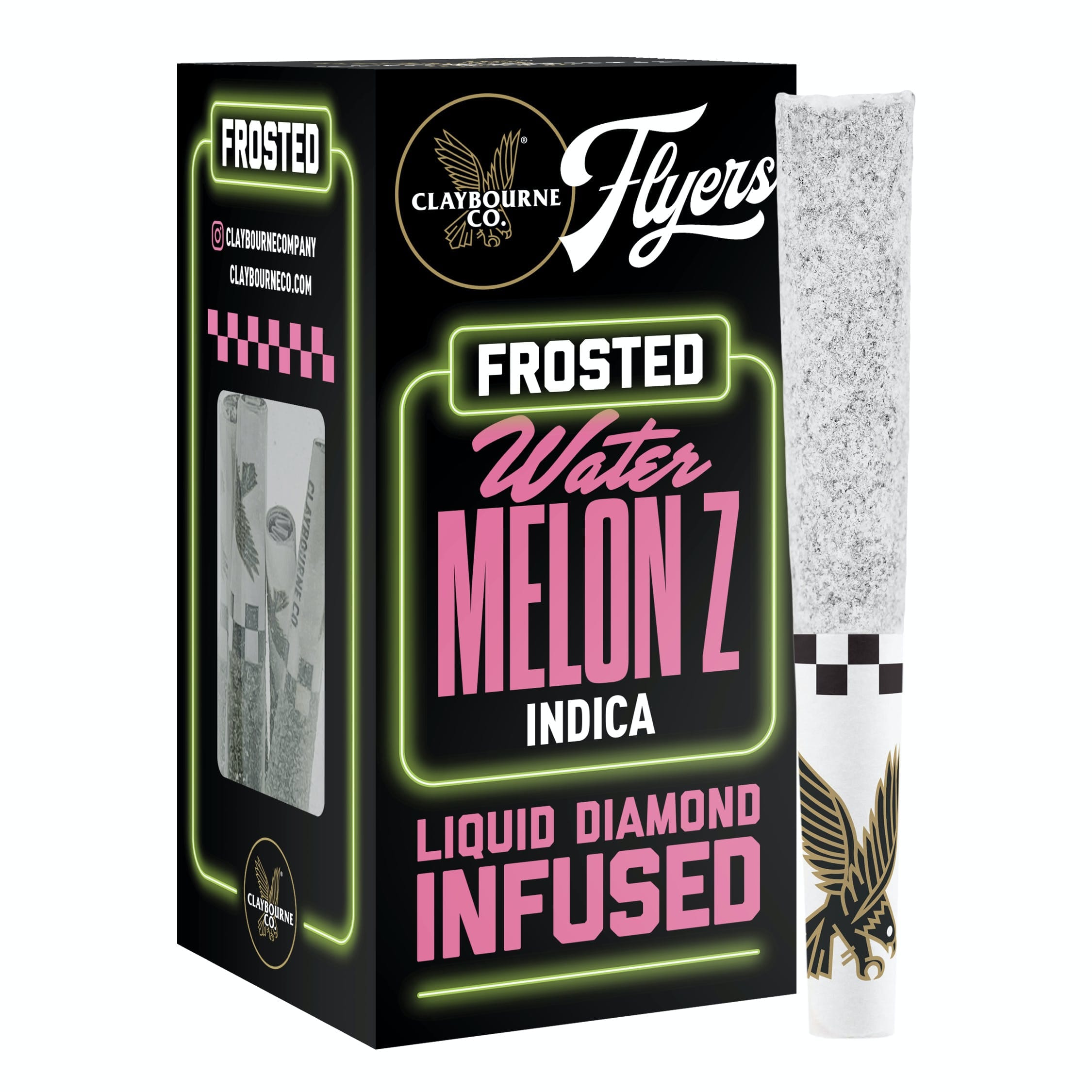 WATERMELON ZKITTLEZ 5PK FROSTED INFUSED .5G - CLAYBOURNE CO -  - $30 - Pre-Rolls