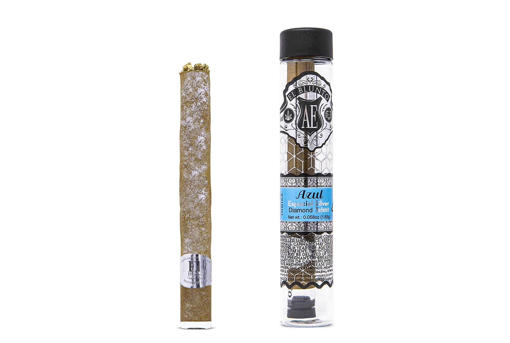El Blunto Silver - Diamond Infused - Azul - 1.65G - El Blunto by Albert Einstone's - El Blunto Silver - Diamond Infused - Azul - 1.65G - $18 - Flowers