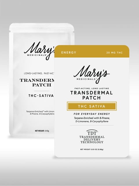 Energy - Transdermal Patch THC Sativa - Mary’s Medicinals -  - $8.25 - Topicals