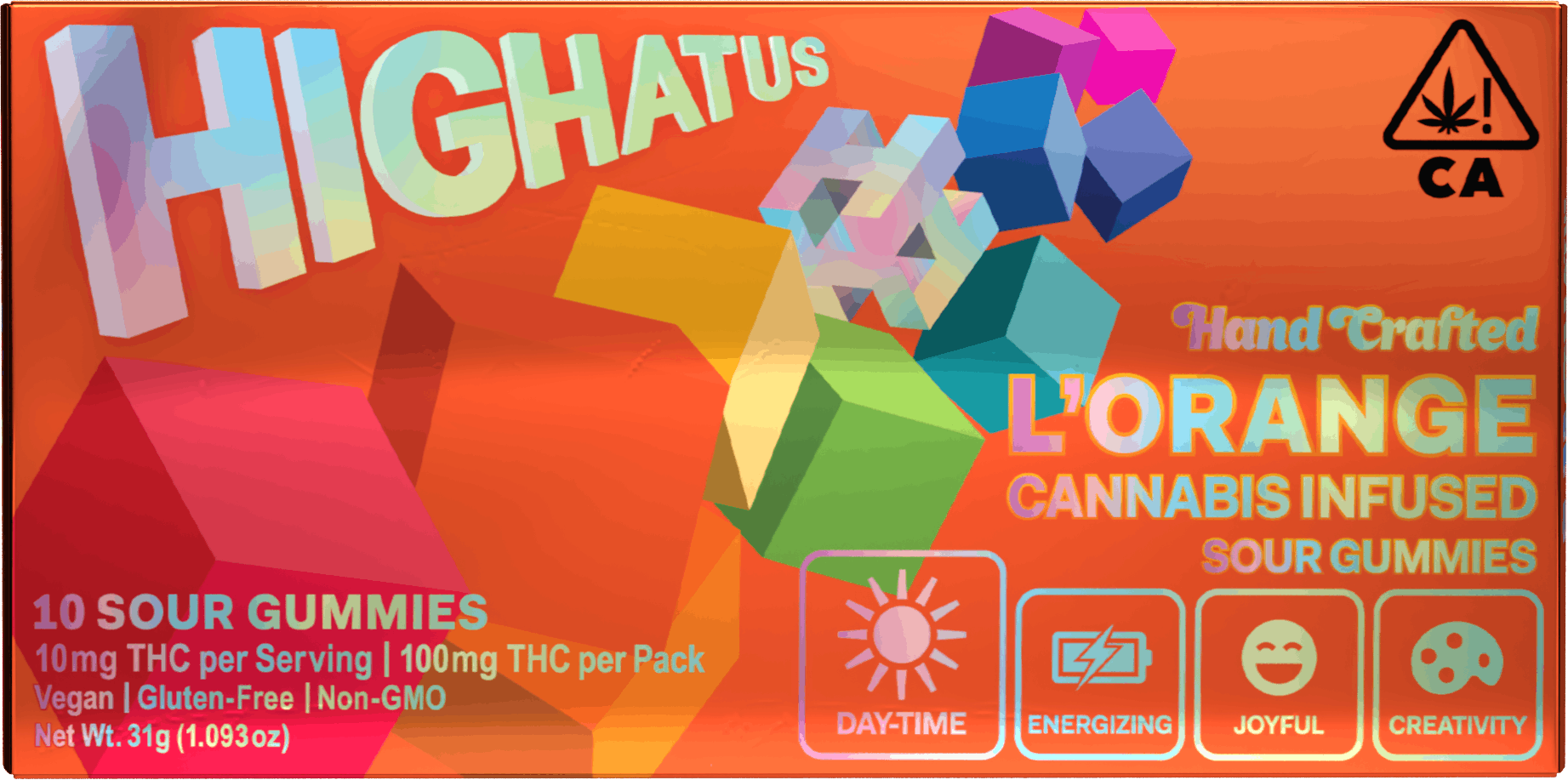 Daytime - L'Orange Sour Gummies - Highatus -  - $16 - Edible