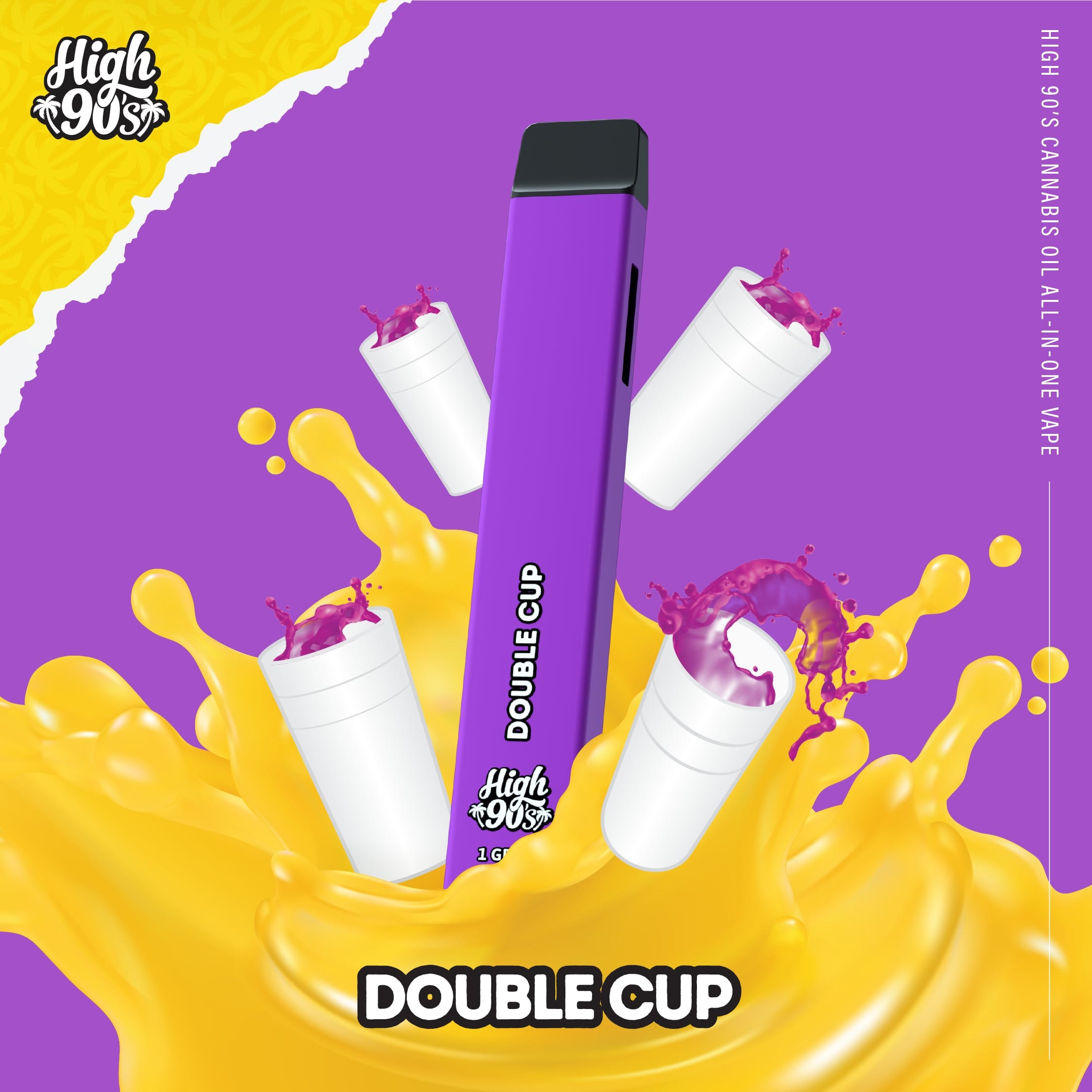Double Cup 1g Disposable Vape - High 90's -  - $25.93 - Vapes