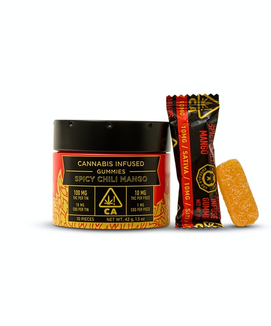 Emerald Sky LR Gummies 10ct 100mg Spicy Chili Mango (New Package)